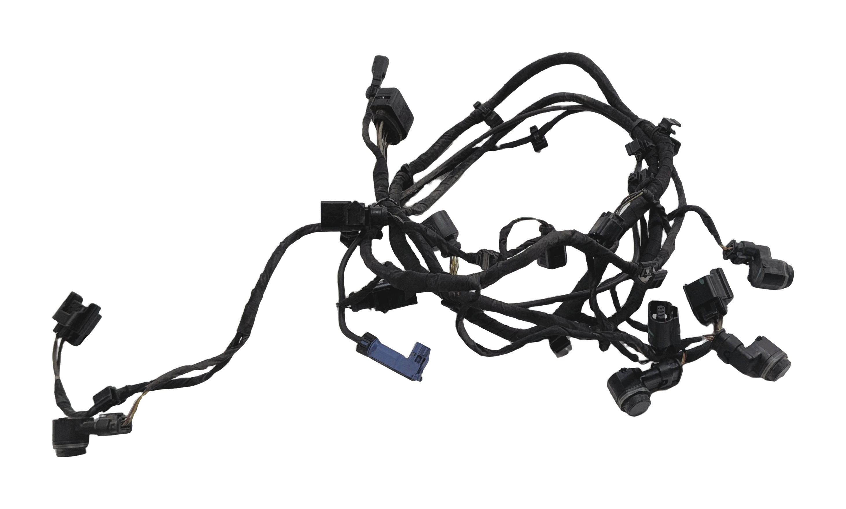 2014 AUDI Q7 (4L) FRONT PARK ASSIST PDC DISTANCE CONTROL SENSOR SET/4 (Black) — exact item pictured