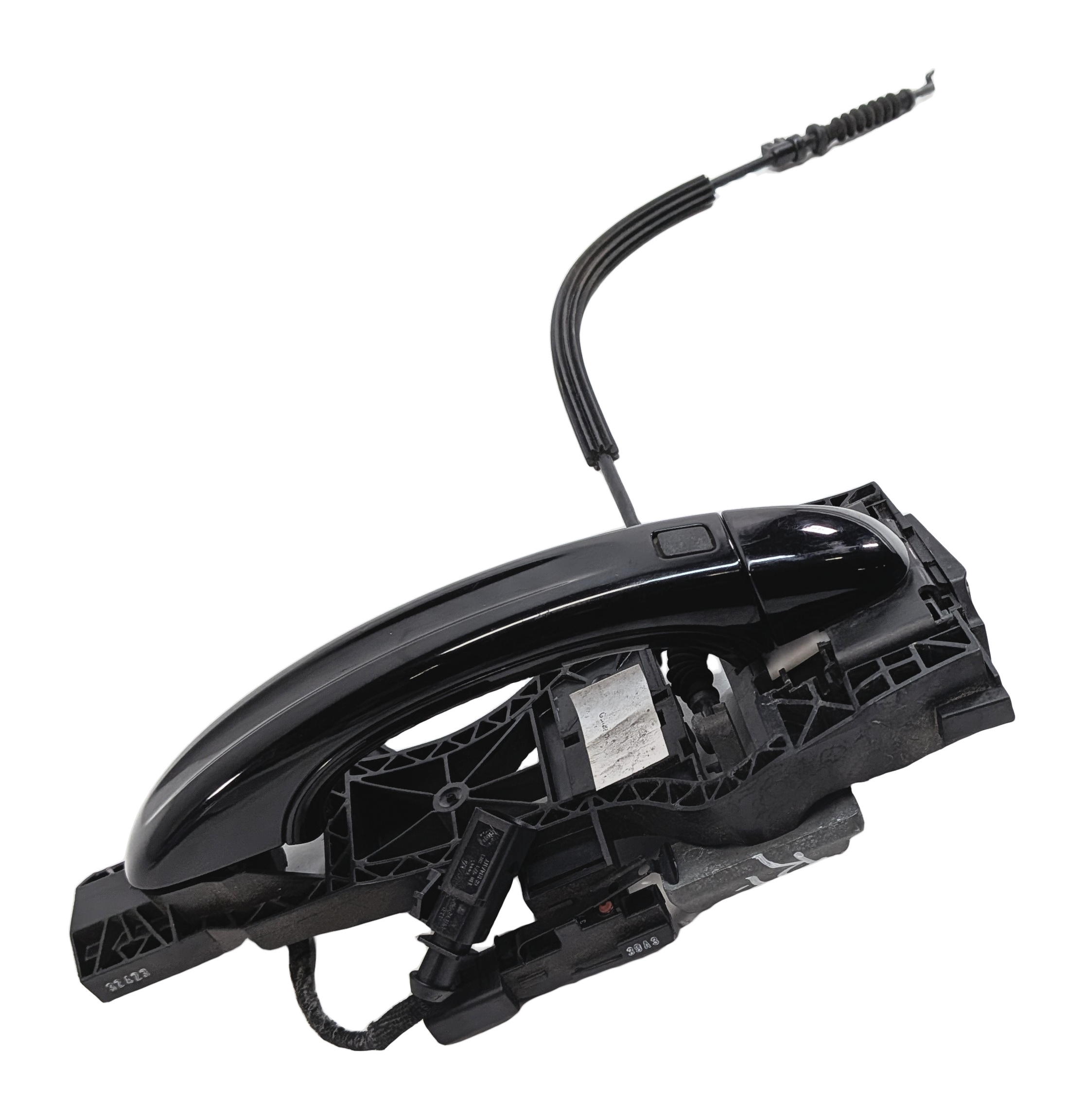 07-15 AUDI Q7 (4L) RIGHT FRONT PASSENGER KEYLESS EXTERIOR DOOR HANDLE (Black) — exact item pictured