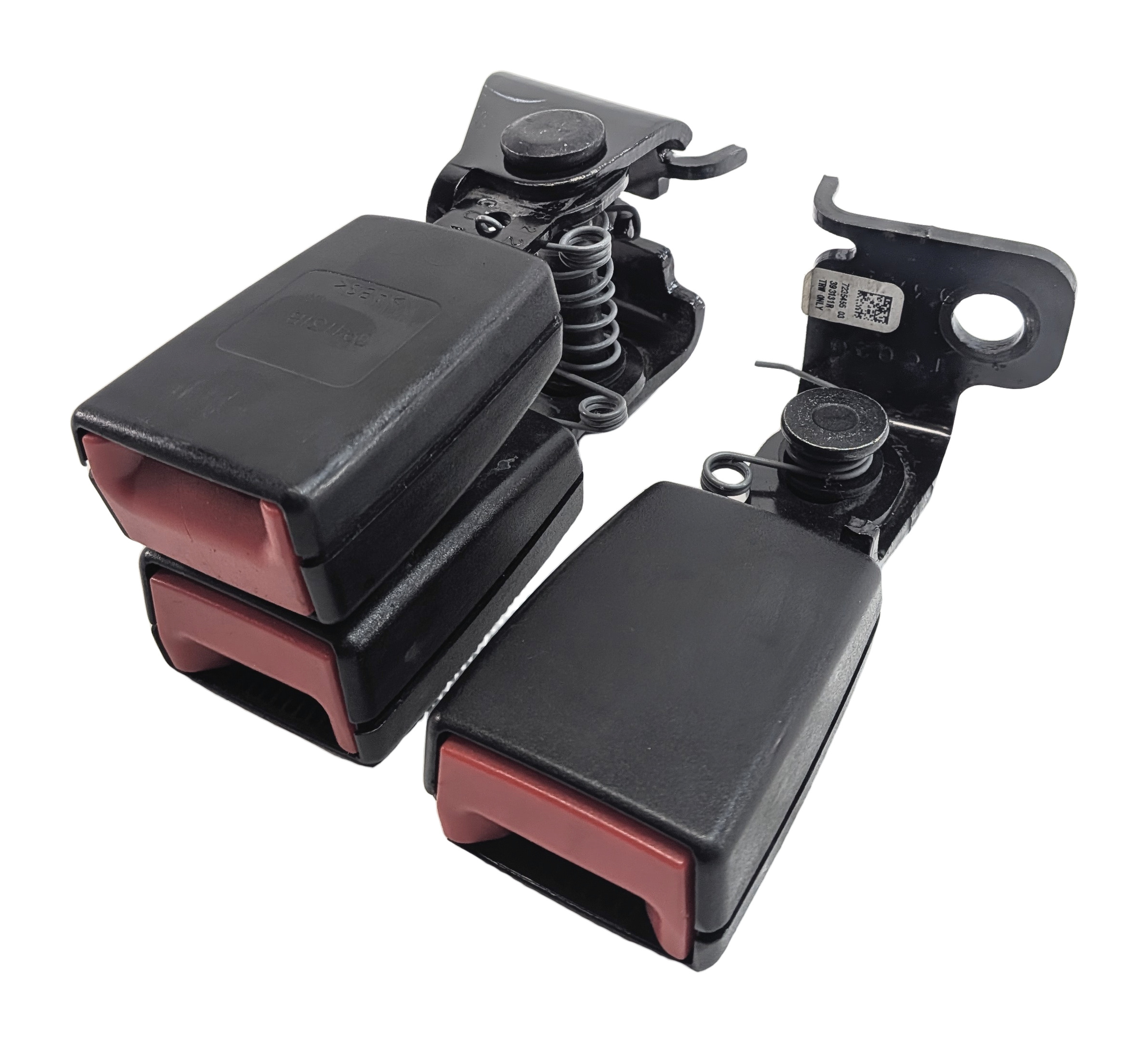 2014 BMW X3 (F25) REAR SEAT SEATBELT BUCKLE RECEIVER SET/3 — exact item pictured