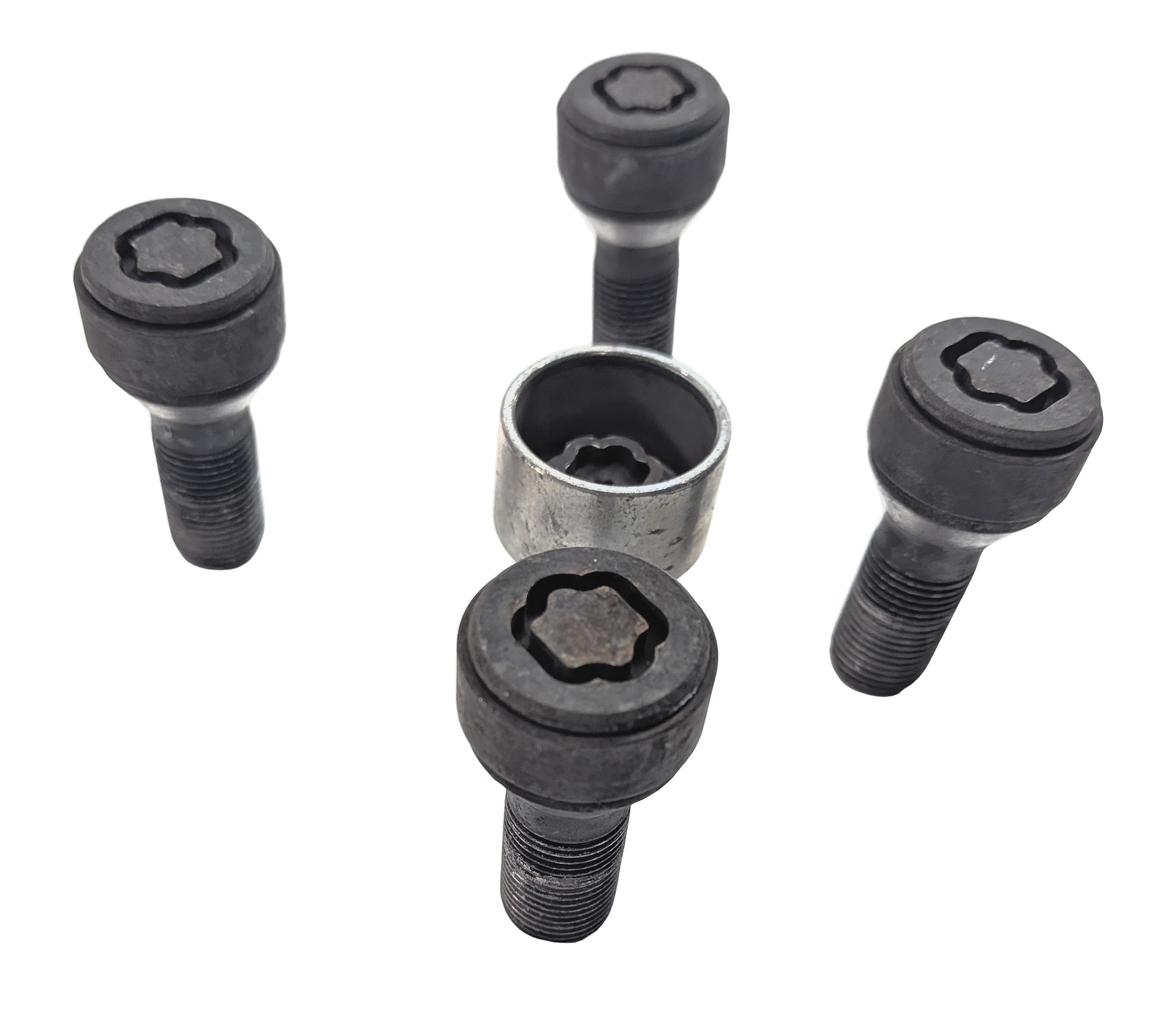 2014 BMW X3 (F25) WHEEL LOCK BOLT SET/5 w/ KEY — exact item pictured
