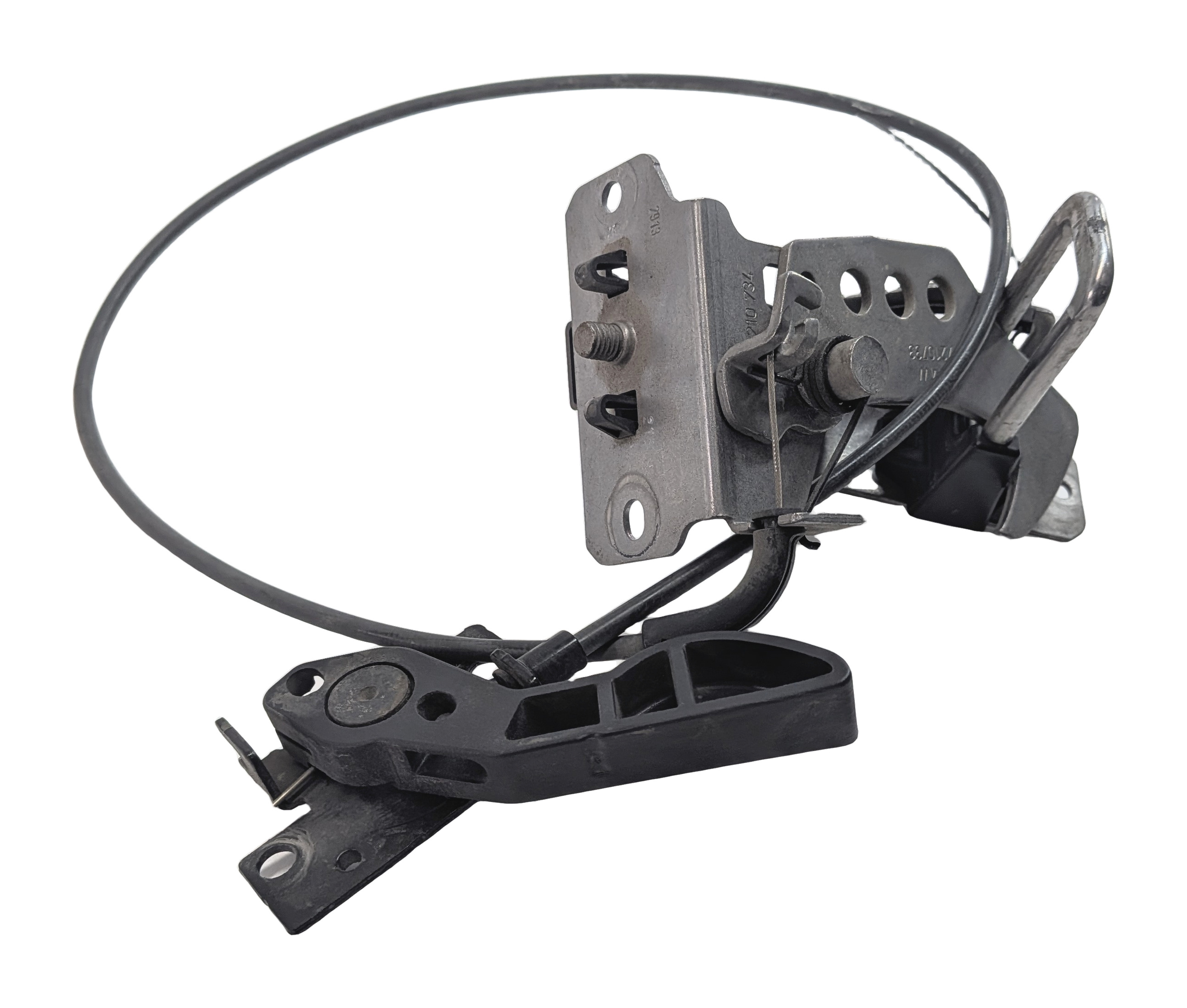 2014 BMW X3 (F25) HOOD LATCH RELEASE LEVER w/ CABLE — exact item pictured