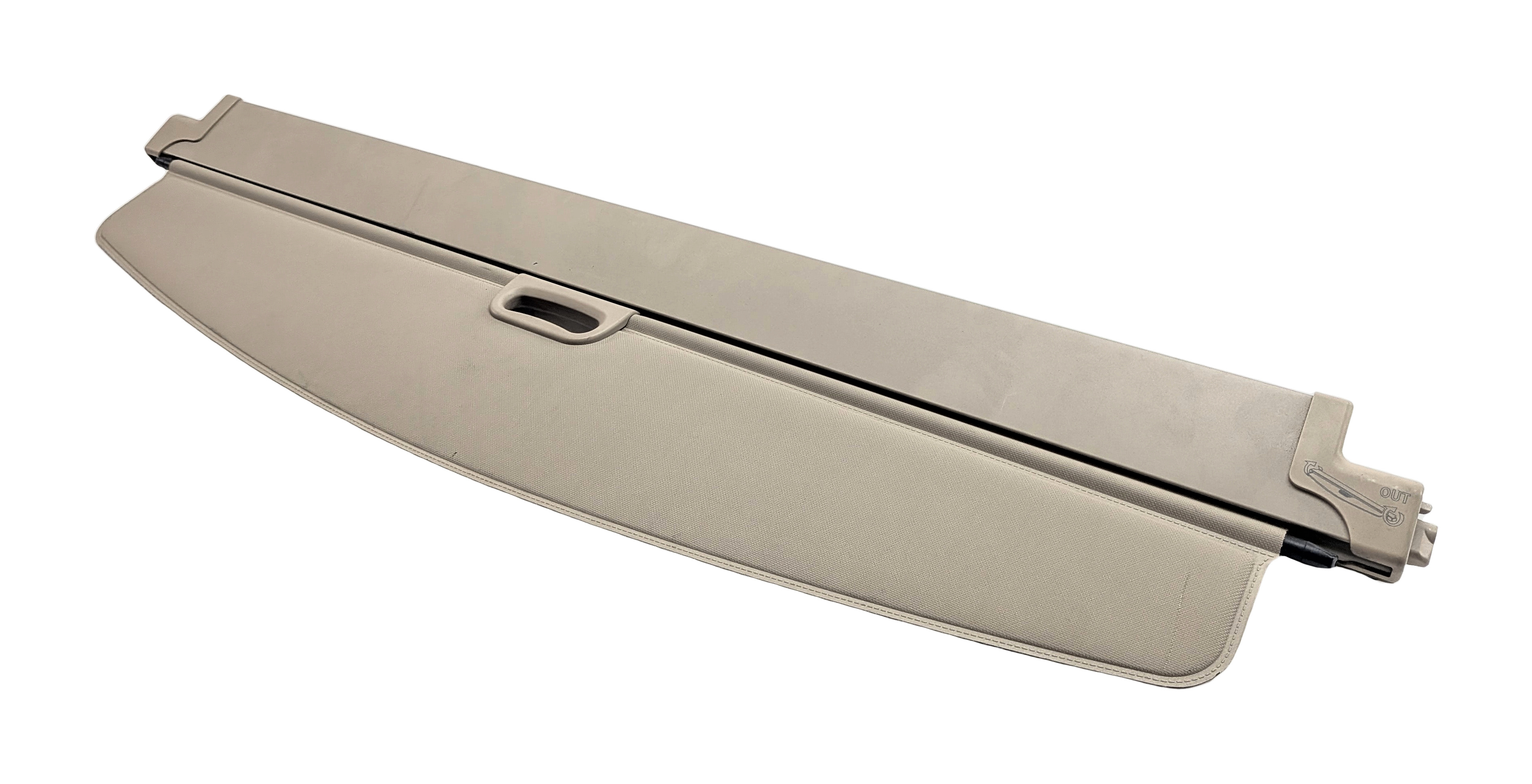 2011-2017 BMW X3 (F25) REAR TRUNK HATCH LUGGAGE CARGO COVER w/ NETTING (Beige) — exact item pictured