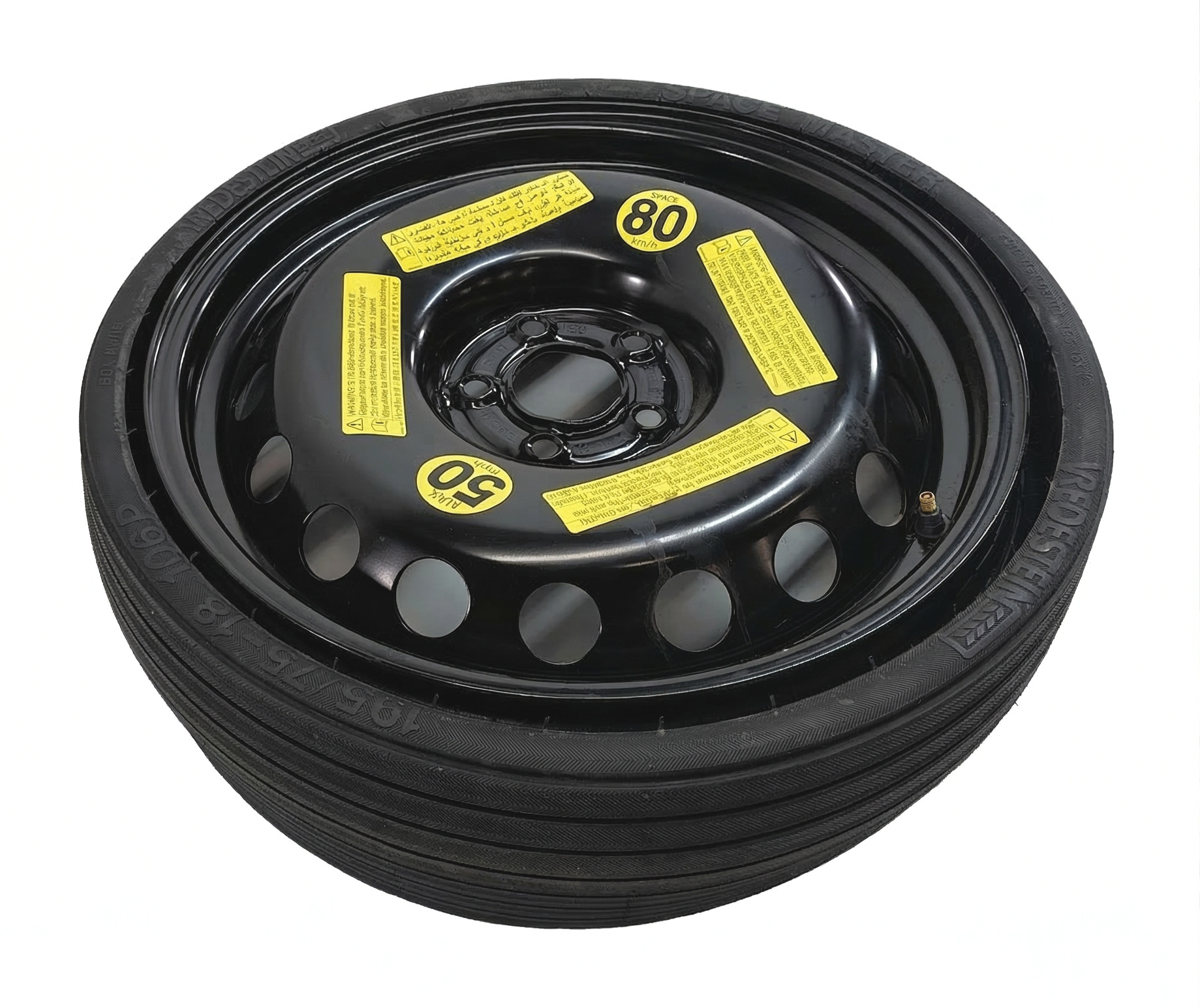2009-2017 AUDI Q5 (B8 8R) 18x6 COLLAPSIBLE SPARE TIRE WHEEL RIM — exact item pictured