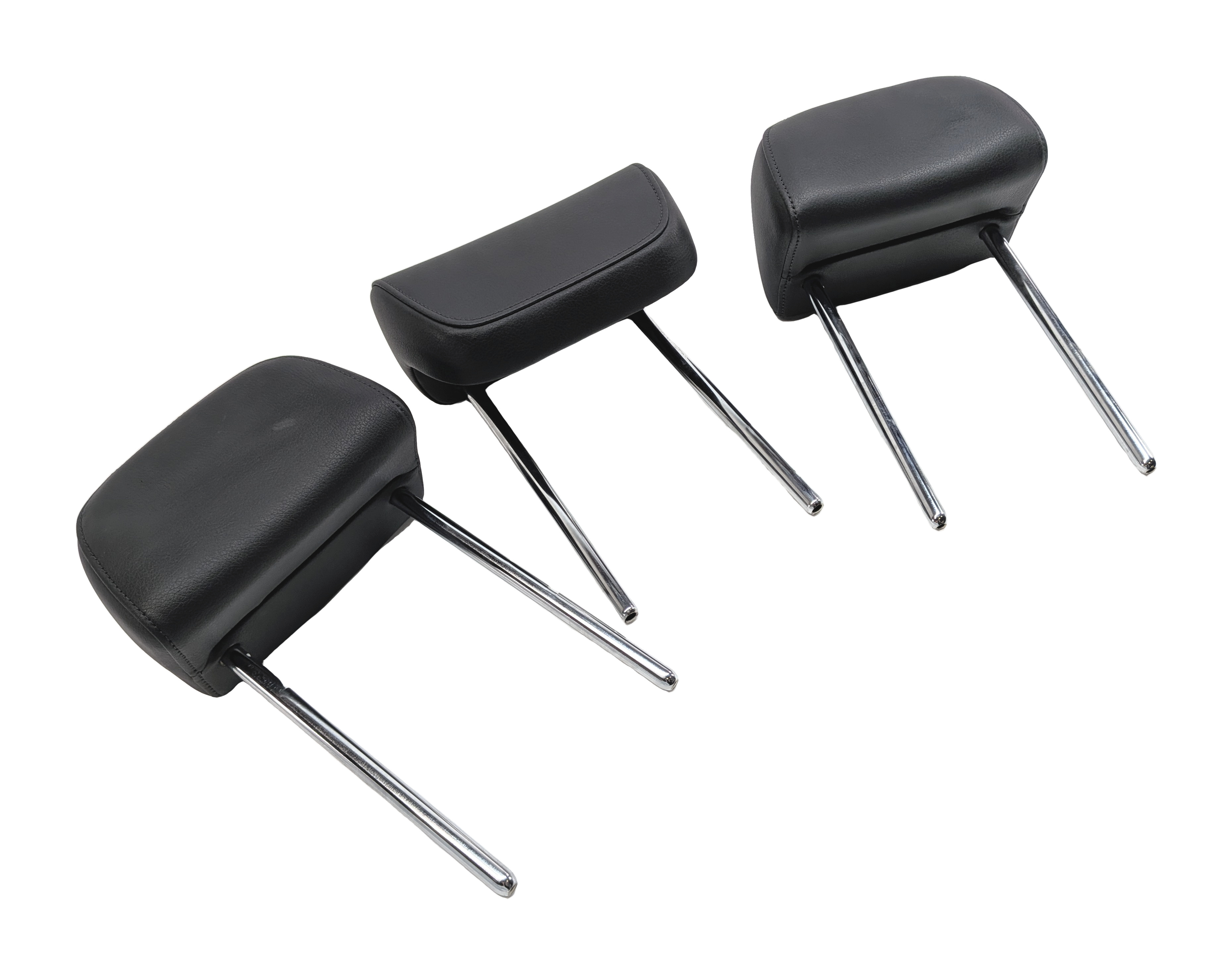 11-17 AUDI Q5 SQ5 (B8 8R) REAR LEFT RIGHT & CENTER HEADREST SET 3 (Black) — exact item pictured