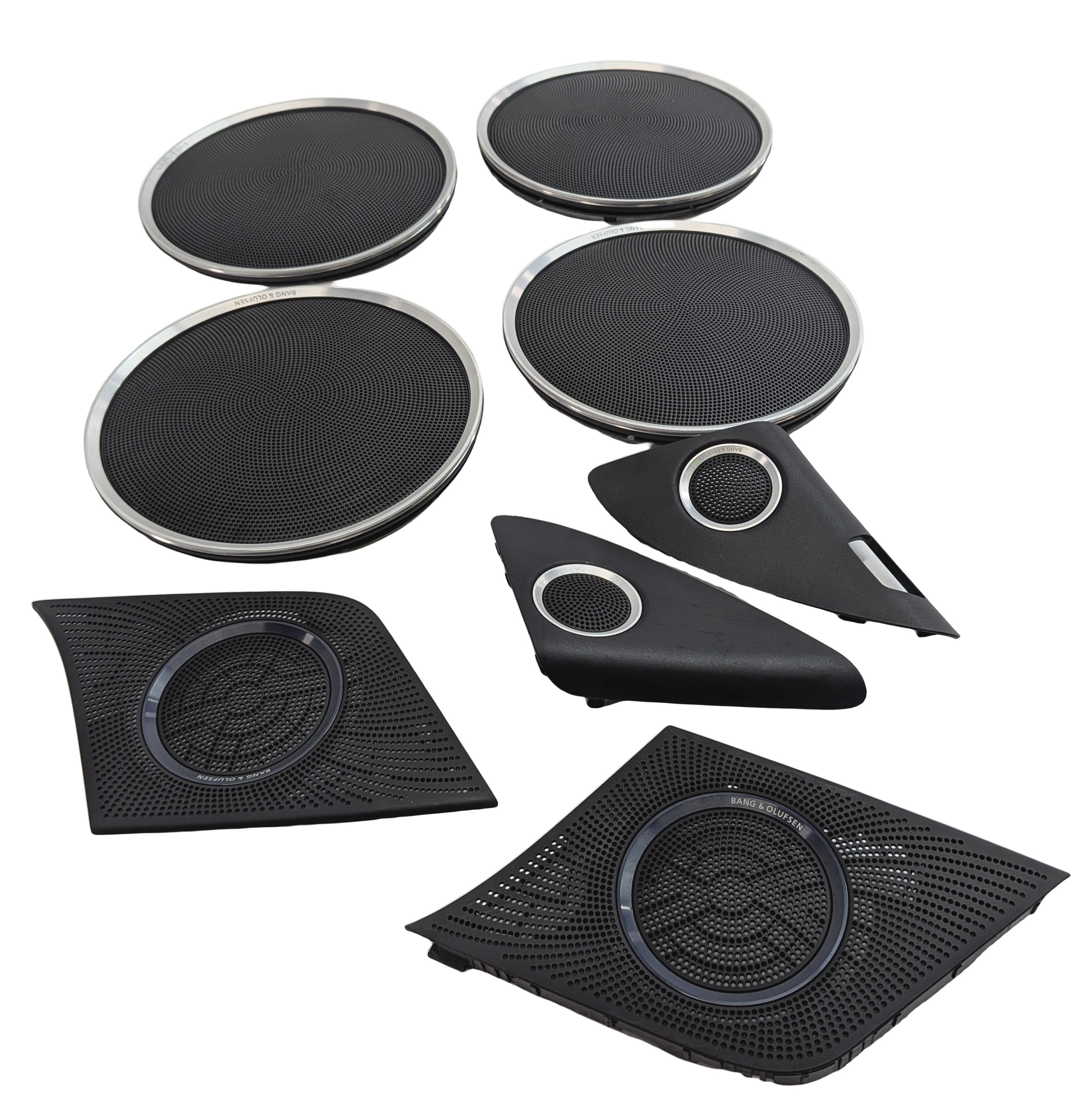 2014 AUDI Q5 (B8 8R) BANG & OLUFSEN SOUND SYSTEM SPEAKER GRILLE COVER SET/8 — exact item pictured