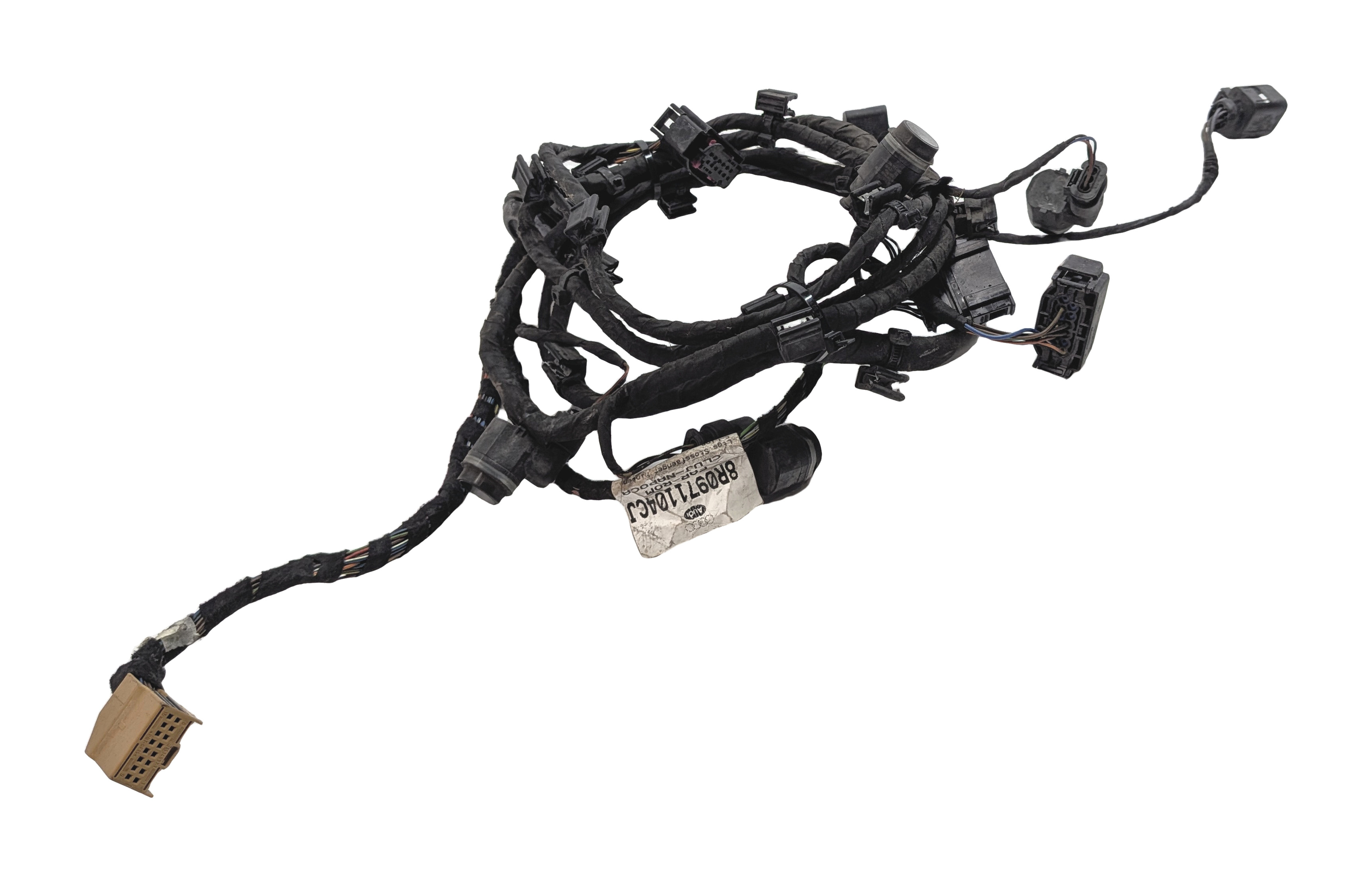 2014 AUDI Q5 (B8 8R) REAR PARK ASSIST PDC DISTANCE CONTROL WIRE SENSOR SET/4 — exact item pictured