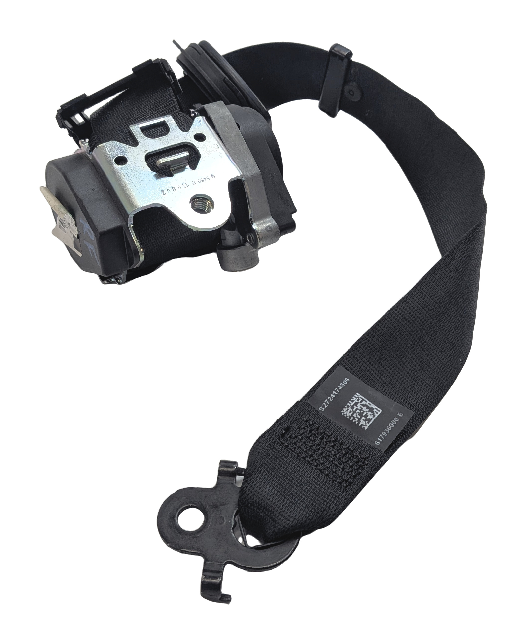 2011-2016 BMW 528i 535i 550i M5 (F10) RIGHT FRONT SEATBELT RETRACTOR(Black) — exact item pictured