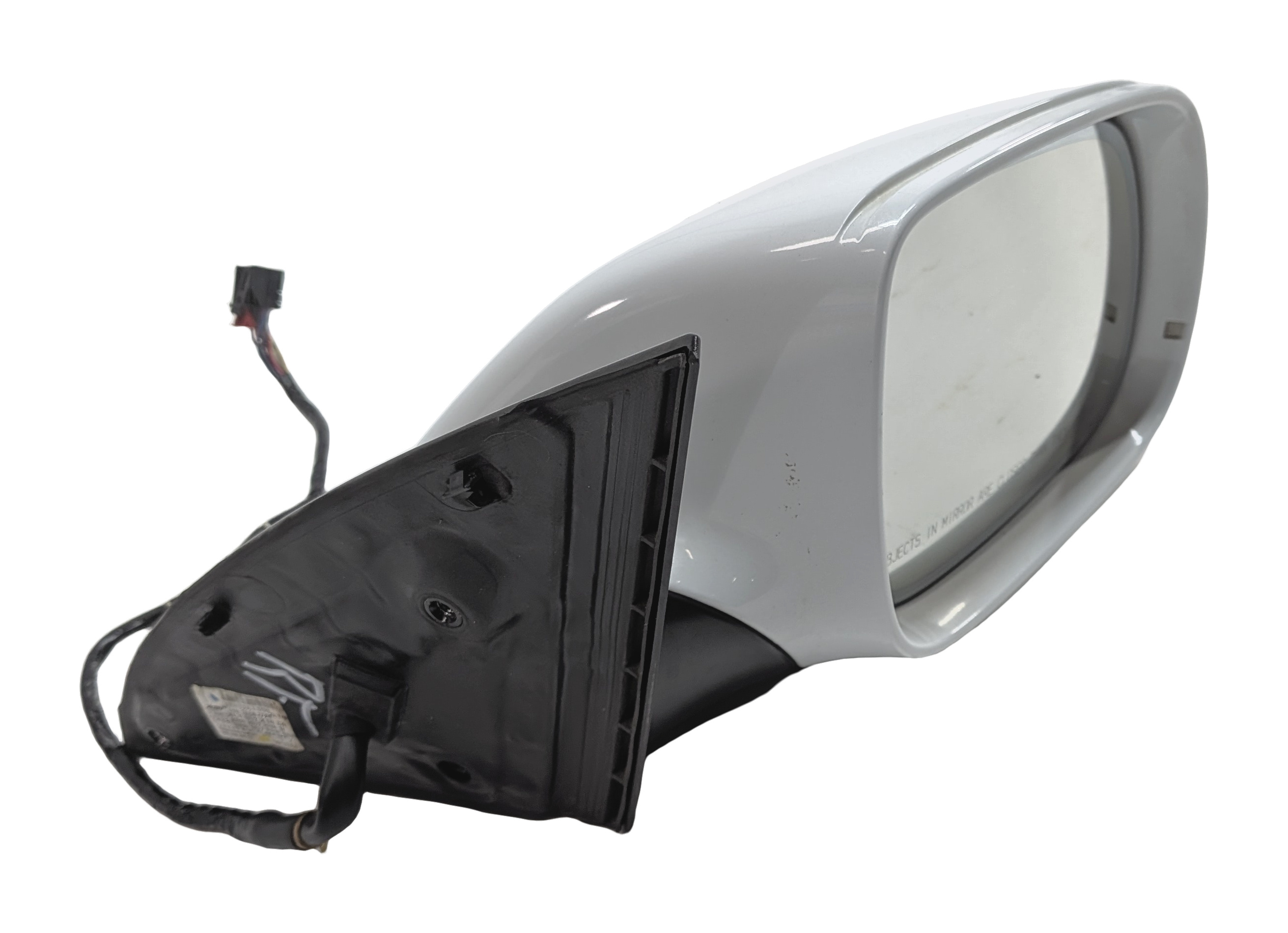 10-12 AUDI Q7 (4L) RIGHT PASSENGER P-FOLD AUTODIM MEMORY DOOR MIRROR (White) — exact item pictured
