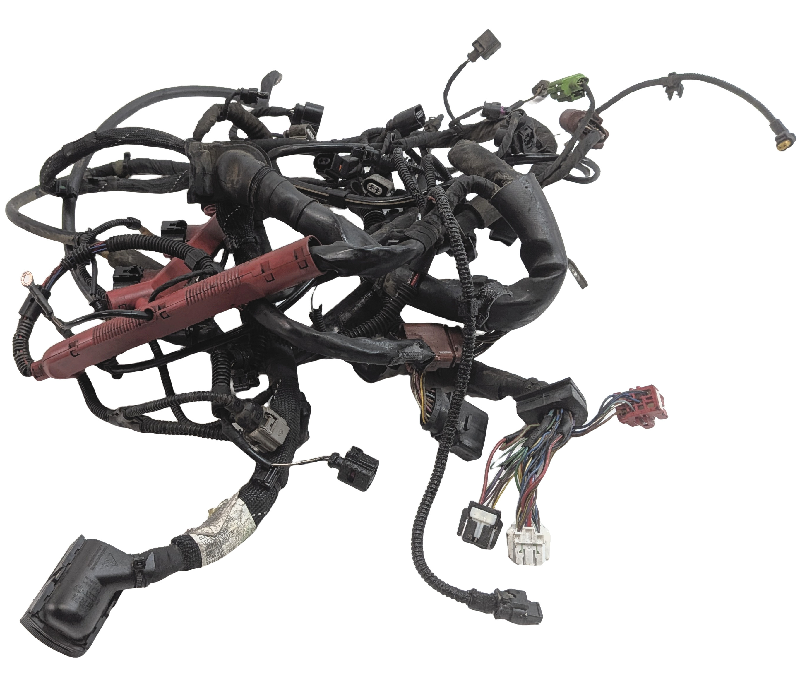 2012 AUDI Q7 (4L) 3.0L SUPER (CJWE) ENGINE MOTOR WIRE WIRING HARNESS LOOM — exact item pictured