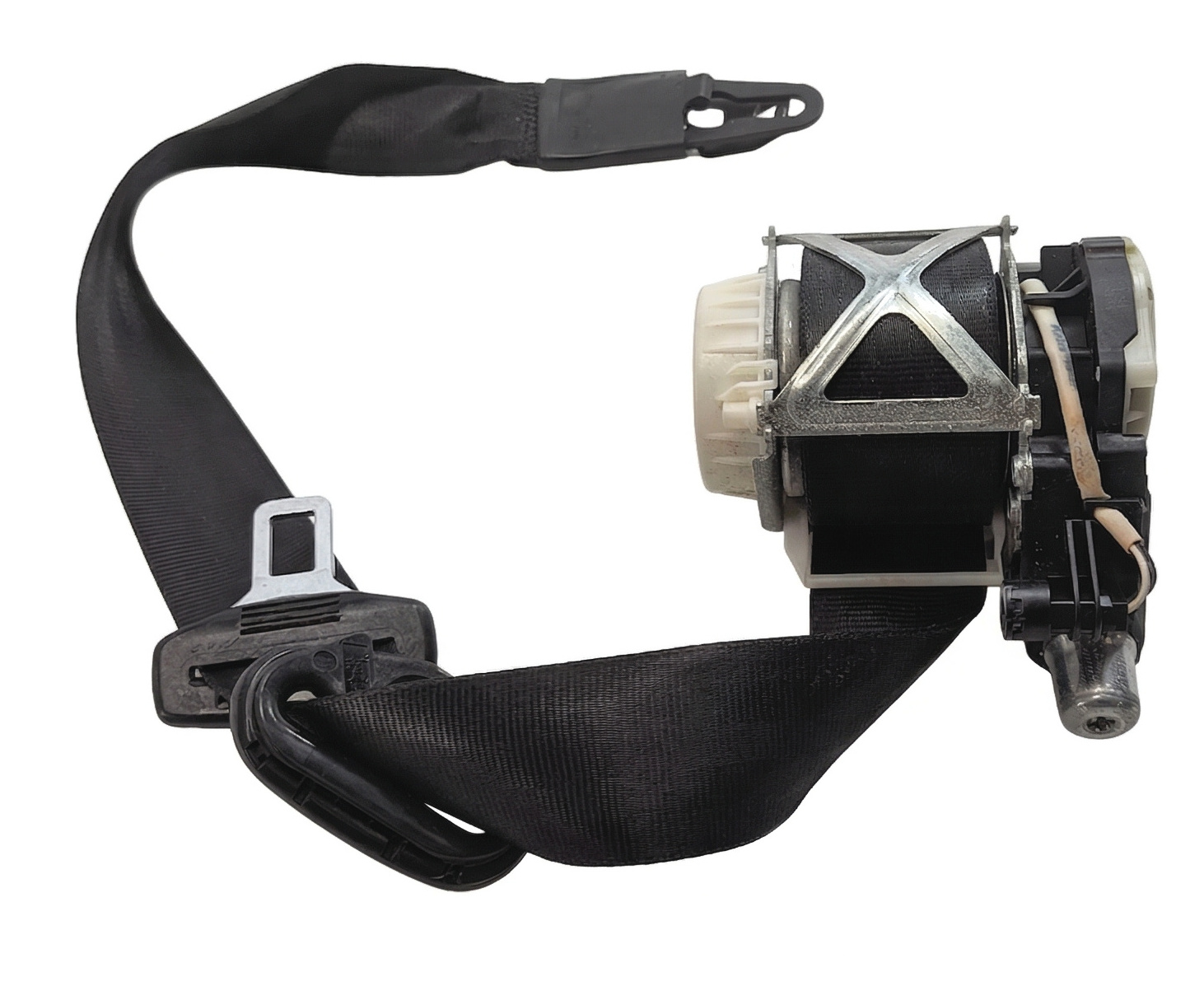 2007-2009 AUDI Q7 (4L) FRONT LEFT DRIVER SEAT SEATBELT RETRACTOR (Black) — exact item pictured