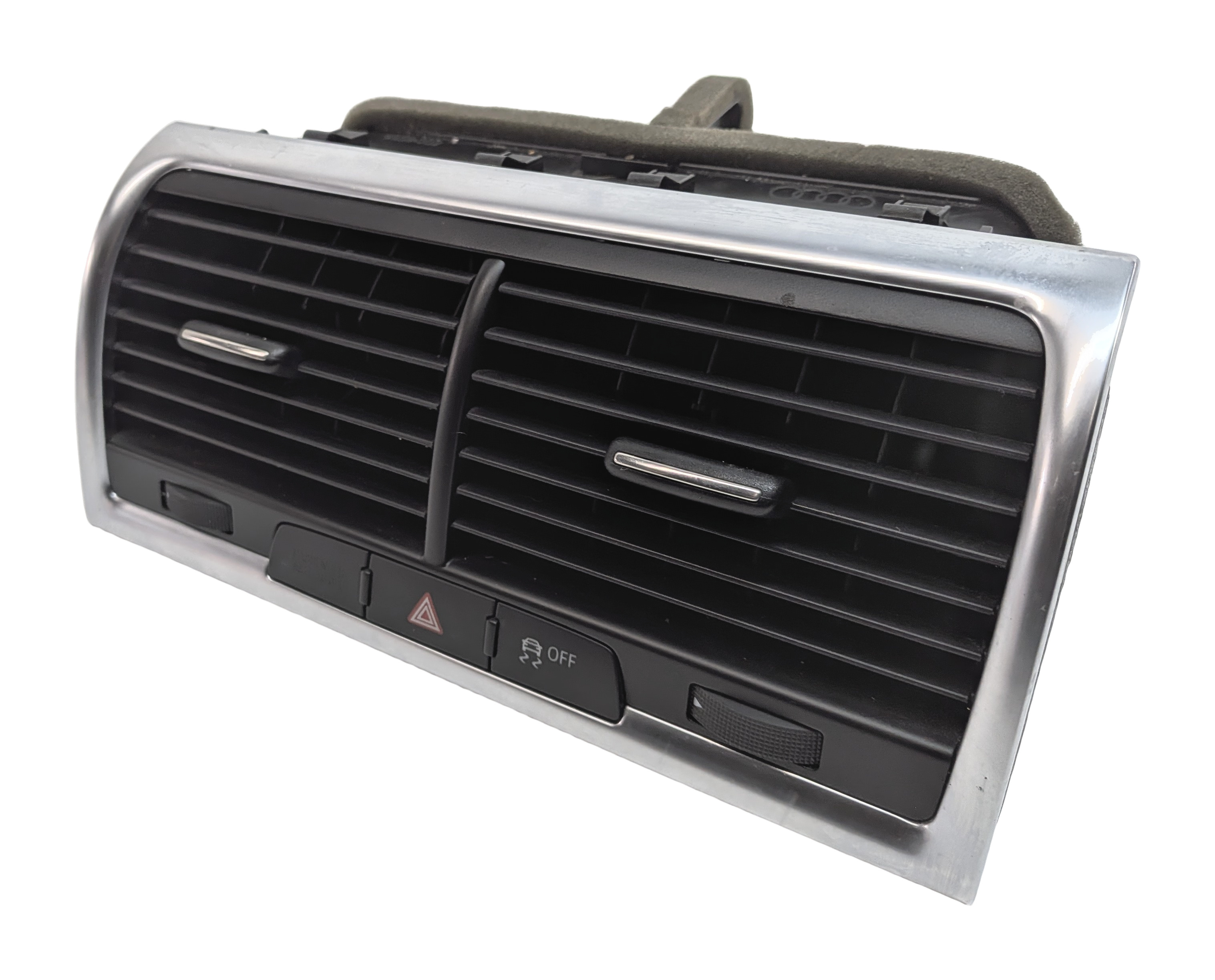 2012 AUDI Q7 (4L) FRONT CENTER DASH HEAT AIR AC VENT w/ HAZARD ESP (Black) — exact item pictured