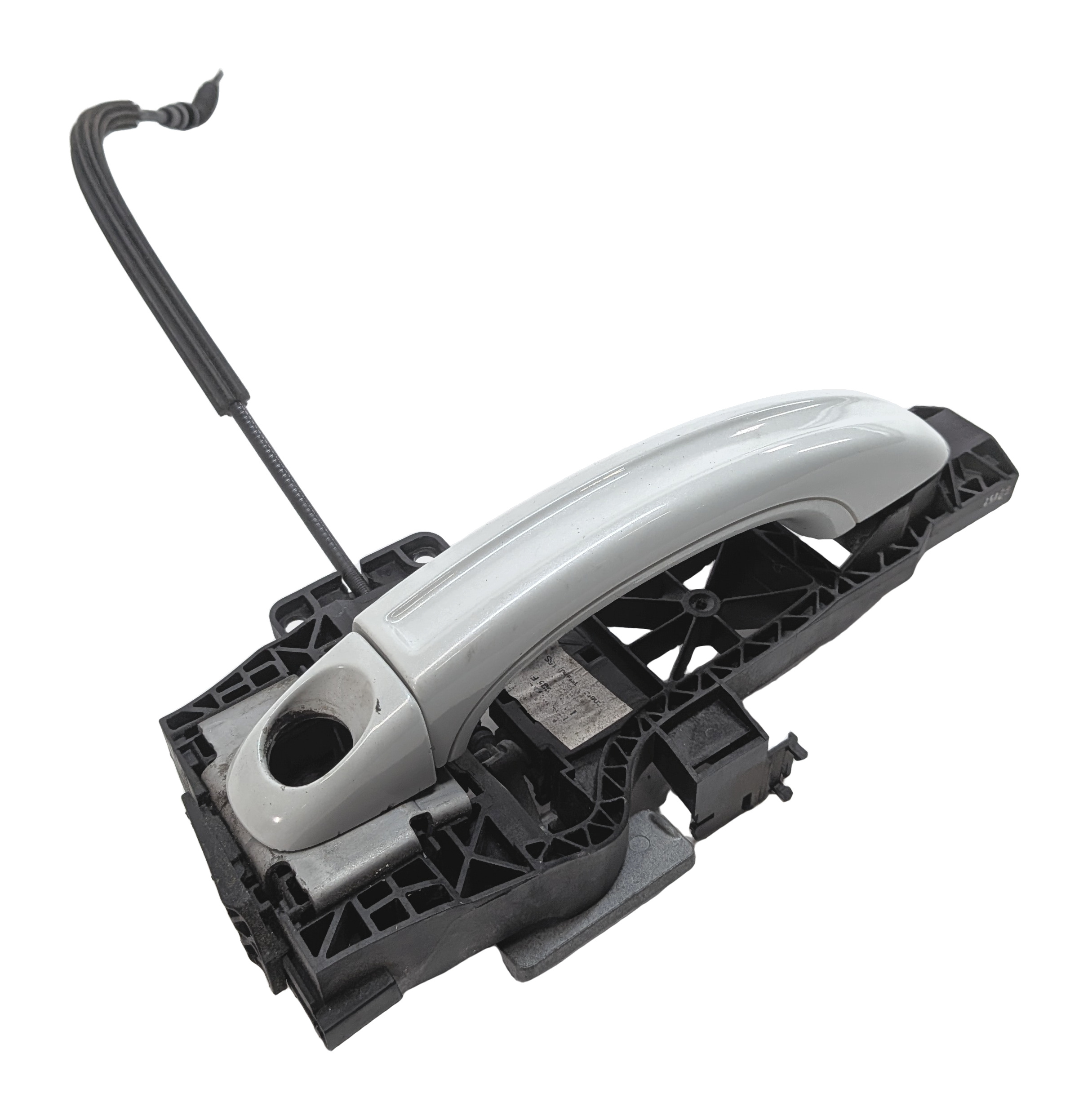 2007-2015 AUDI Q7 (4L) FRONT LEFT DRIVER KEYLESS EXTERIOR DOOR HANDLE (White) — exact item pictured