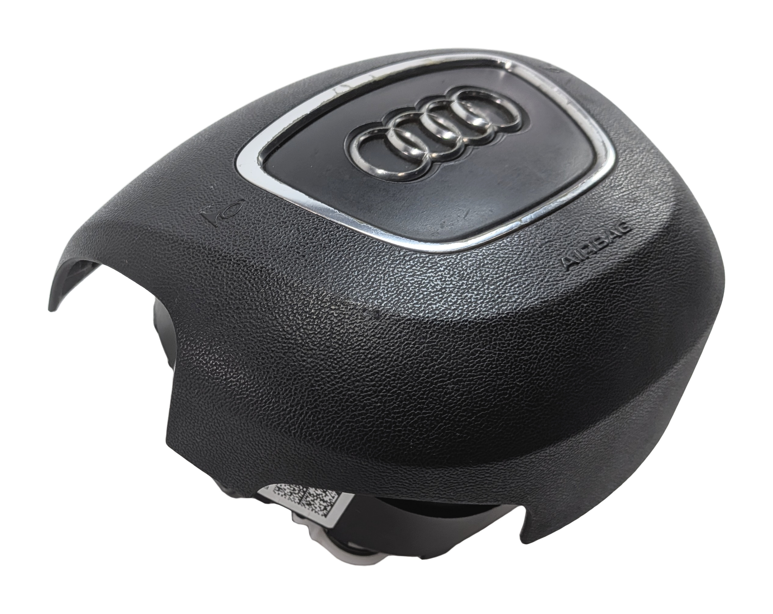 2011-2015 AUDI Q7 (4L) LEFT DRIVER STEERING WHEEL SRS AIRBAG AIR BAG (BLACK) — exact item pictured