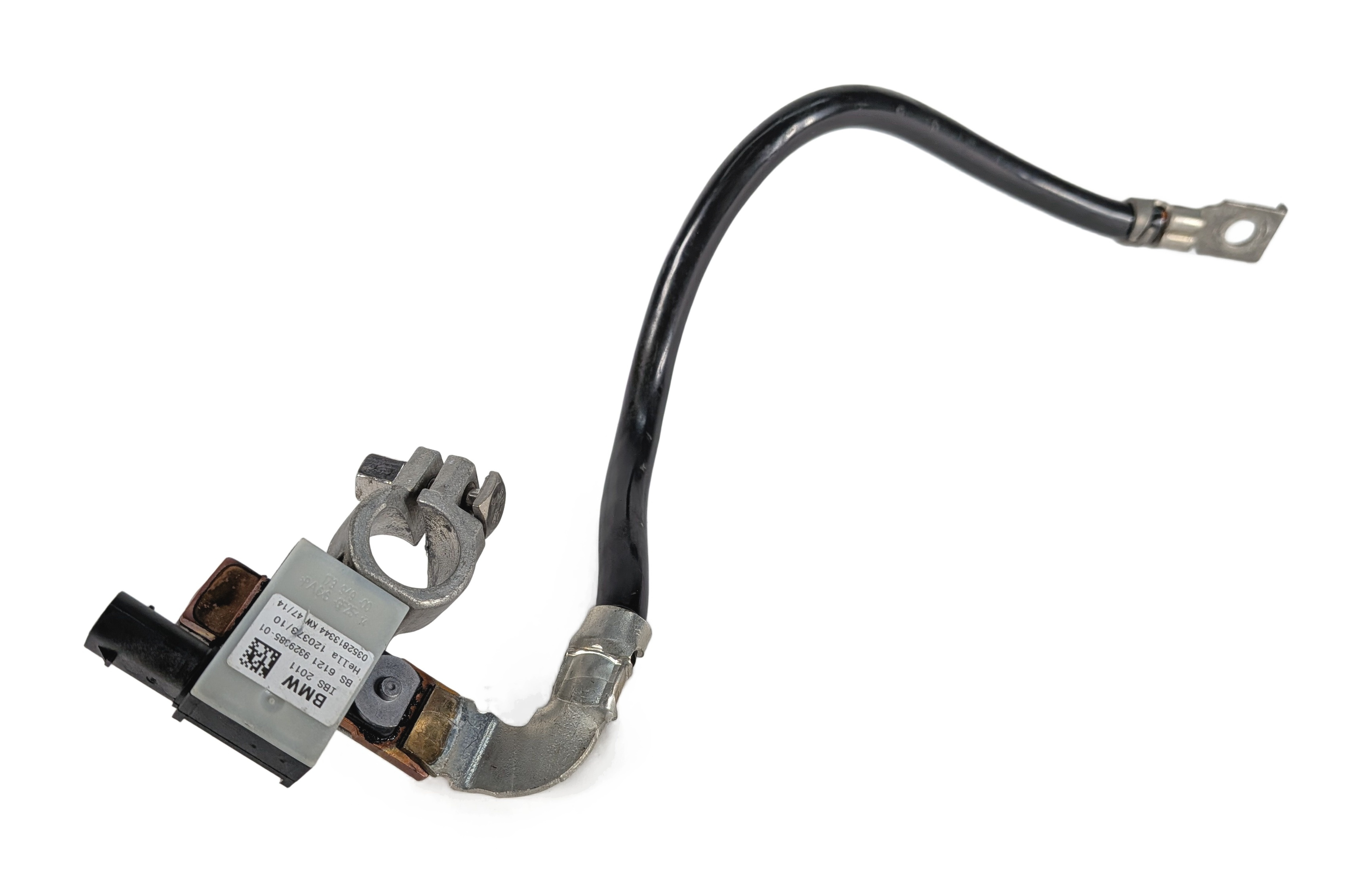 2015 BMW X6 (F16) 4.4L NEGATIVE GROUND BATTERY CABLE w/IBS SENSOR TERMINAL — exact item pictured