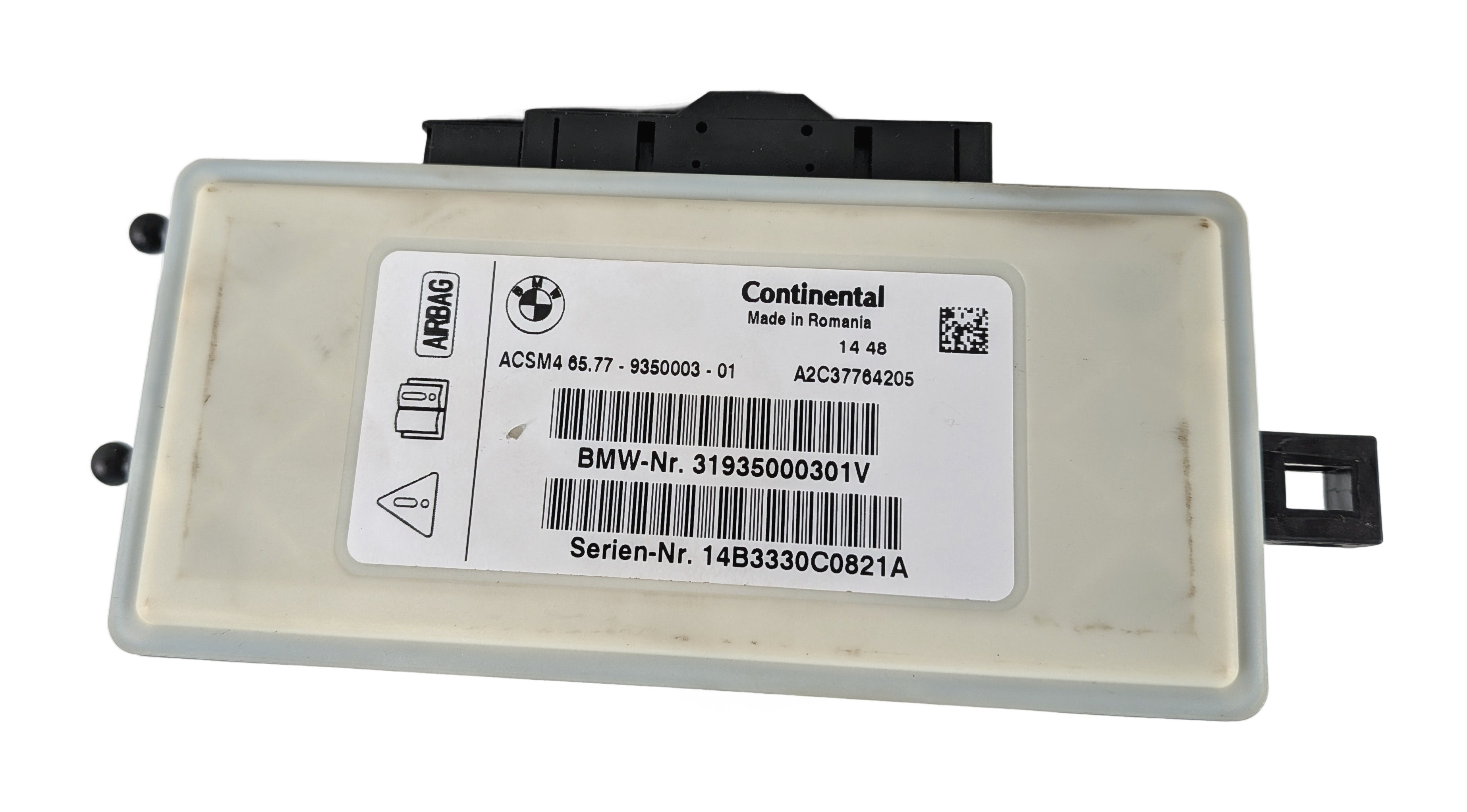 2015 BMW X6 (F16) SRS CRASH IMPACT SENSOR CONTROL MODULE ACSM4 ACSM — exact item pictured