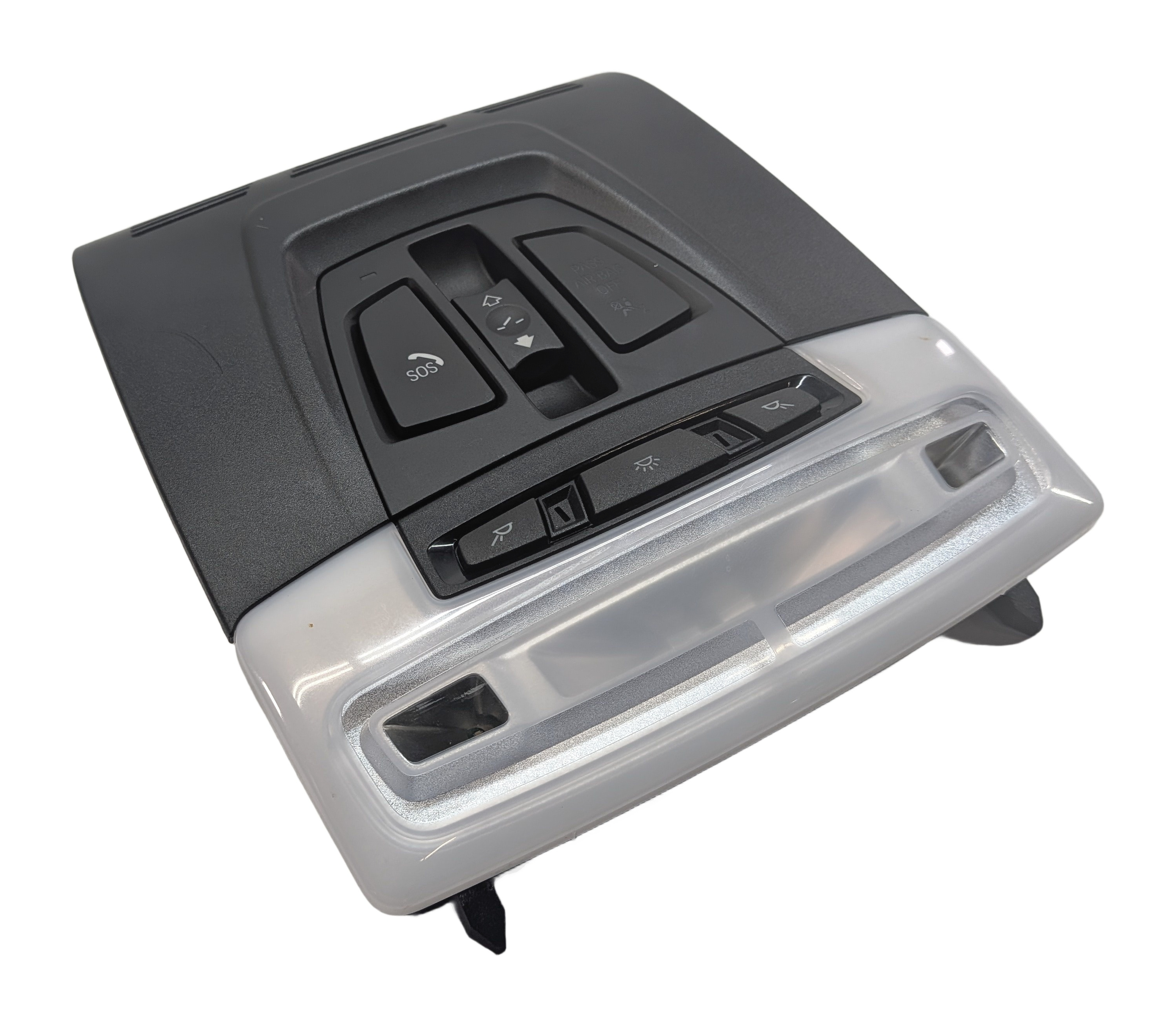 2015 BMW X6 F16 FRONT OVERHEAD CONSOLE ROOF DOME COURTESY LIGHT (Black) — exact item pictured