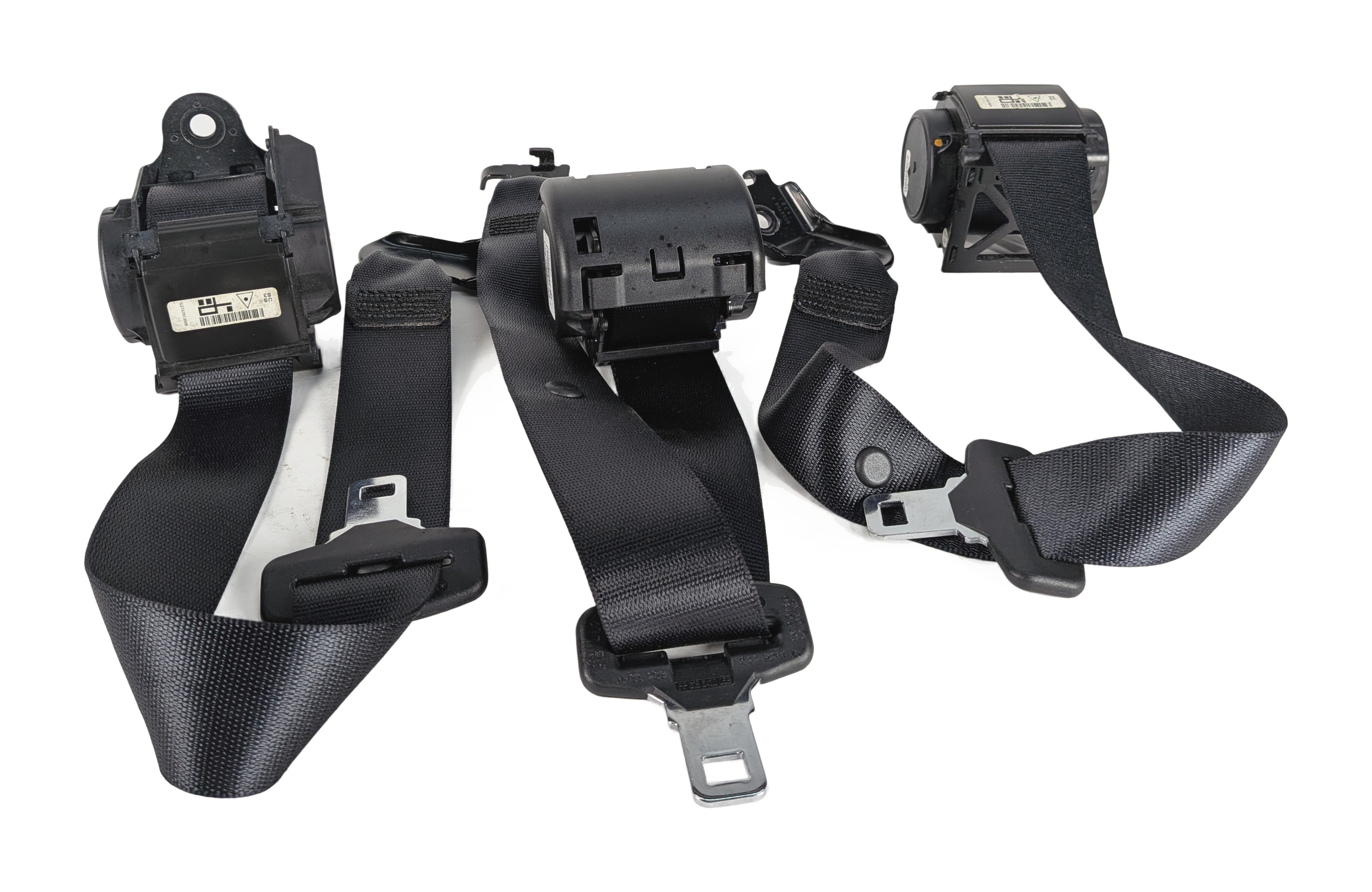 2015 BMW X6 (F16) REAR SEAT SEATBELT BELT RETRACTOR SET/3 (Black) — exact item pictured