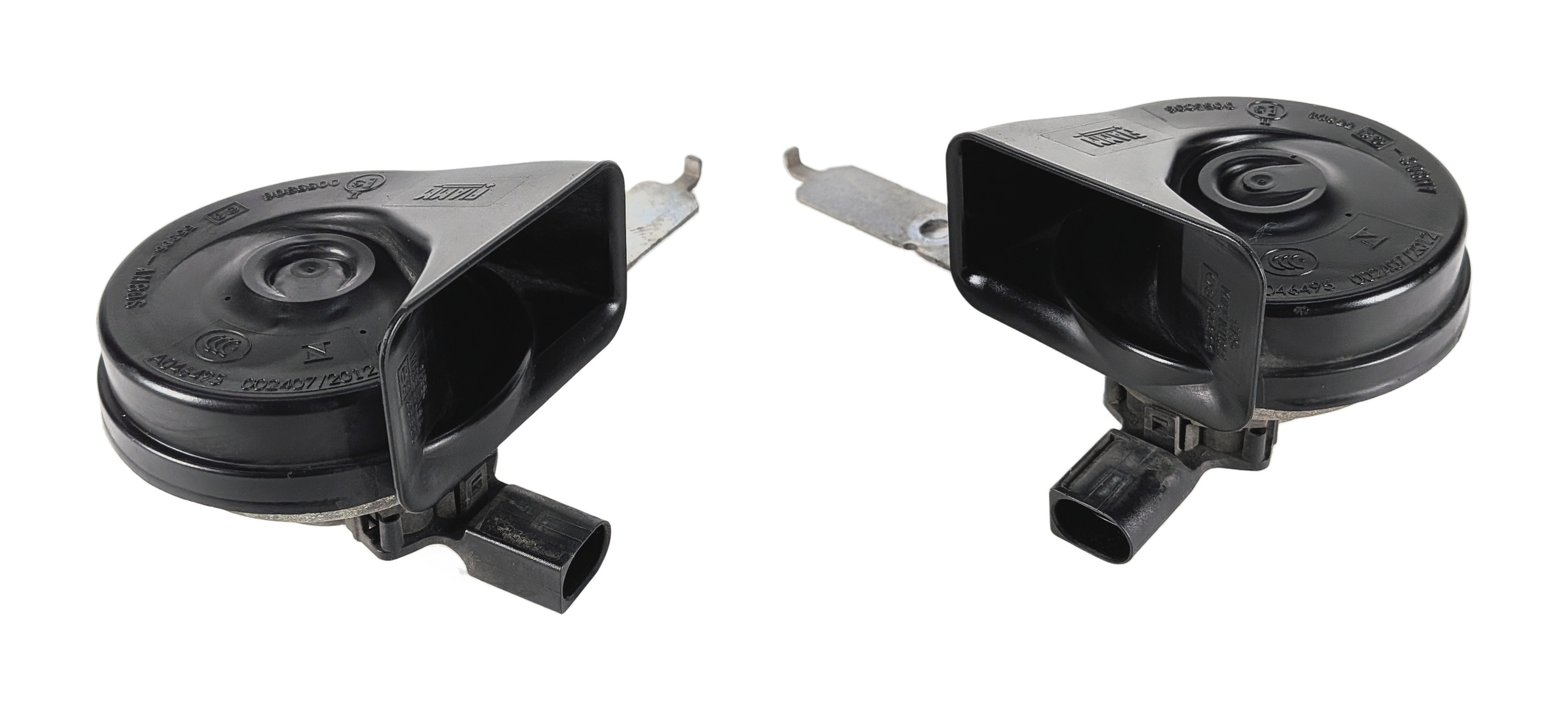 2013-2019 BMW X5 X6 (E70 F15 F16) HIGH & LOW TONE HORN SET-2 — exact item pictured