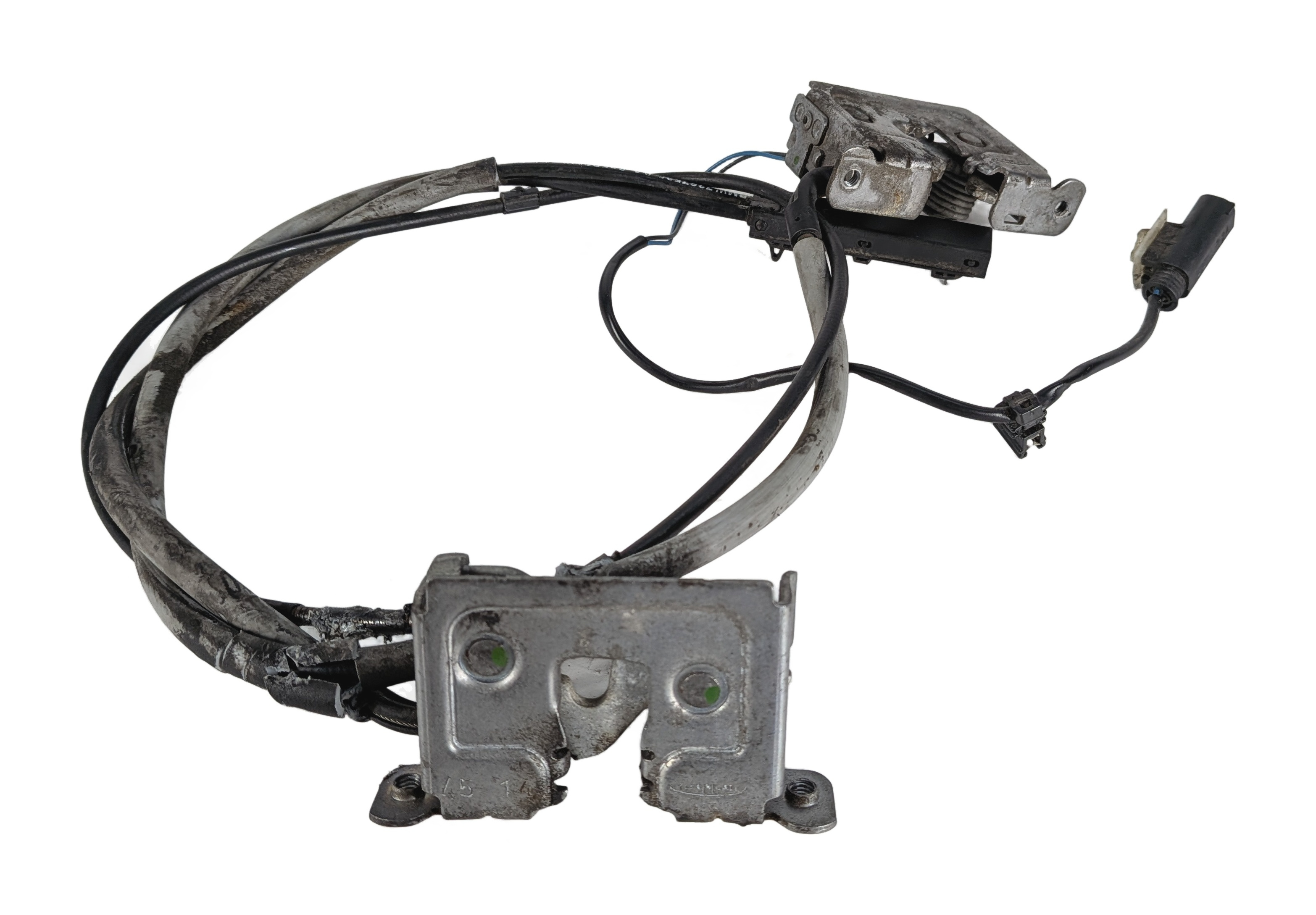 2015 BMW X6 (F16) FRONT HOOD LID LOCK LATCH RELEASE SET/2 w/CABLE — exact item pictured