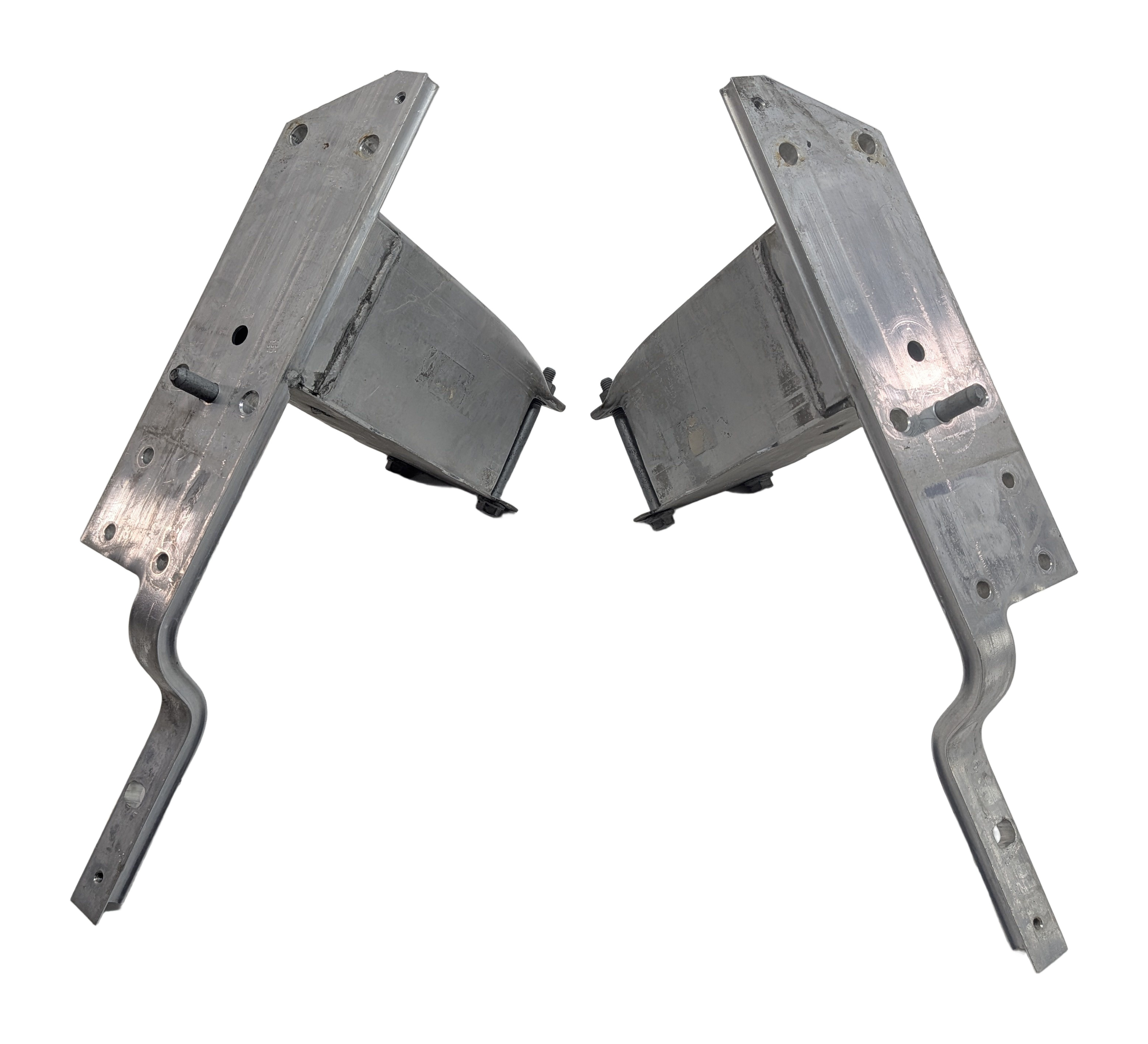 14-19 BMW X5 X5M X6 X6M (F15 F16 F85 F86) FRONT BUMPER REINFORCEMENT BRACKET SET — exact item pictured
