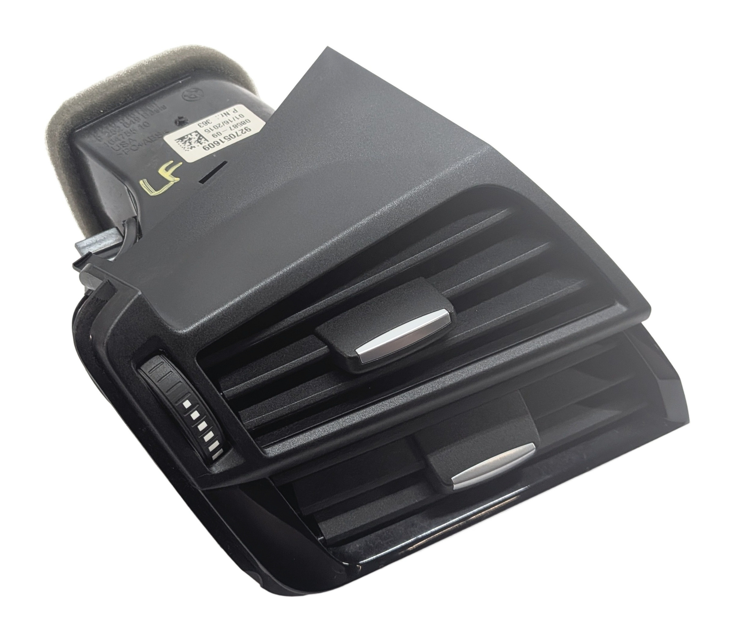 2015 BMW X6 (F16) FRONT LEFT DRIVER DASH HEAT AIR AC VENT OUTLET (Black) — exact item pictured