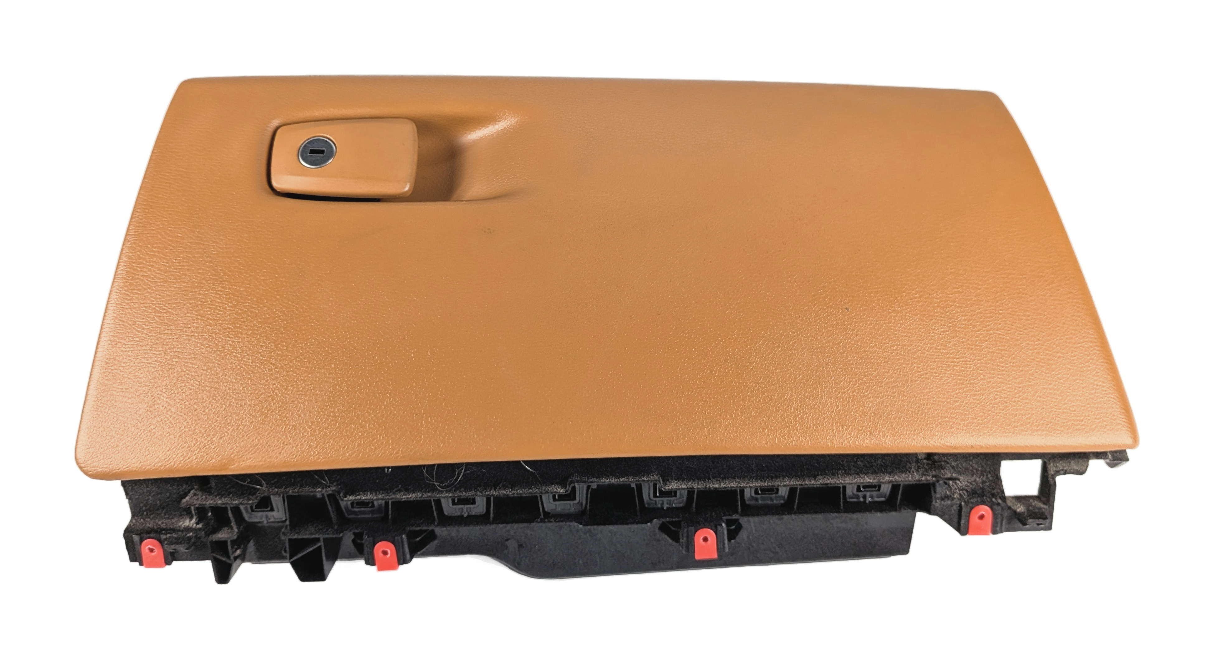 2014-2019 BMW X5 X6 (F15 F16) GLOVE BOX STORAGE COMPARTMENT ASSEMBLY (Cognac) — exact item pictured