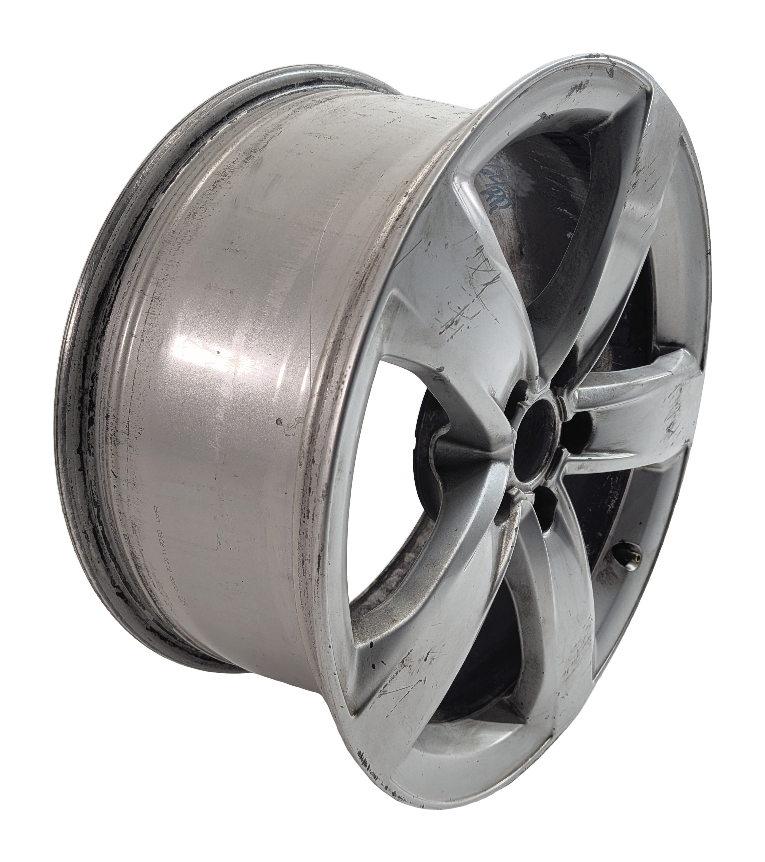 2012 AUDI A6 (4G C7) 18x8 ALUMINUM ALLOY 5-SPOKE WHEEL RIM ET39 — exact item pictured