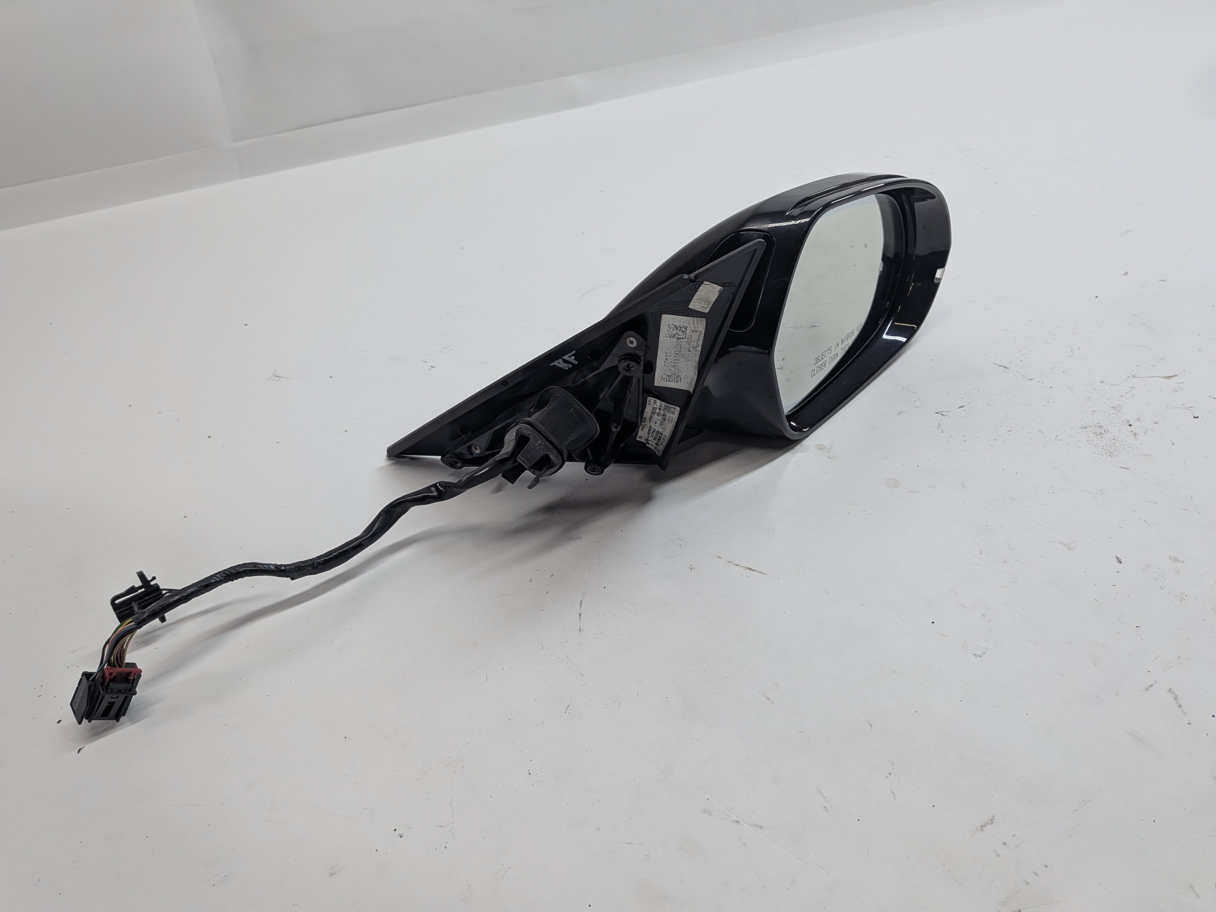 12-13 AUDI A6 (C7) RIGHT P-FOLD HEAT MEMORY BLIND SPOT DOOR MIRROR(Gray) — exact item pictured