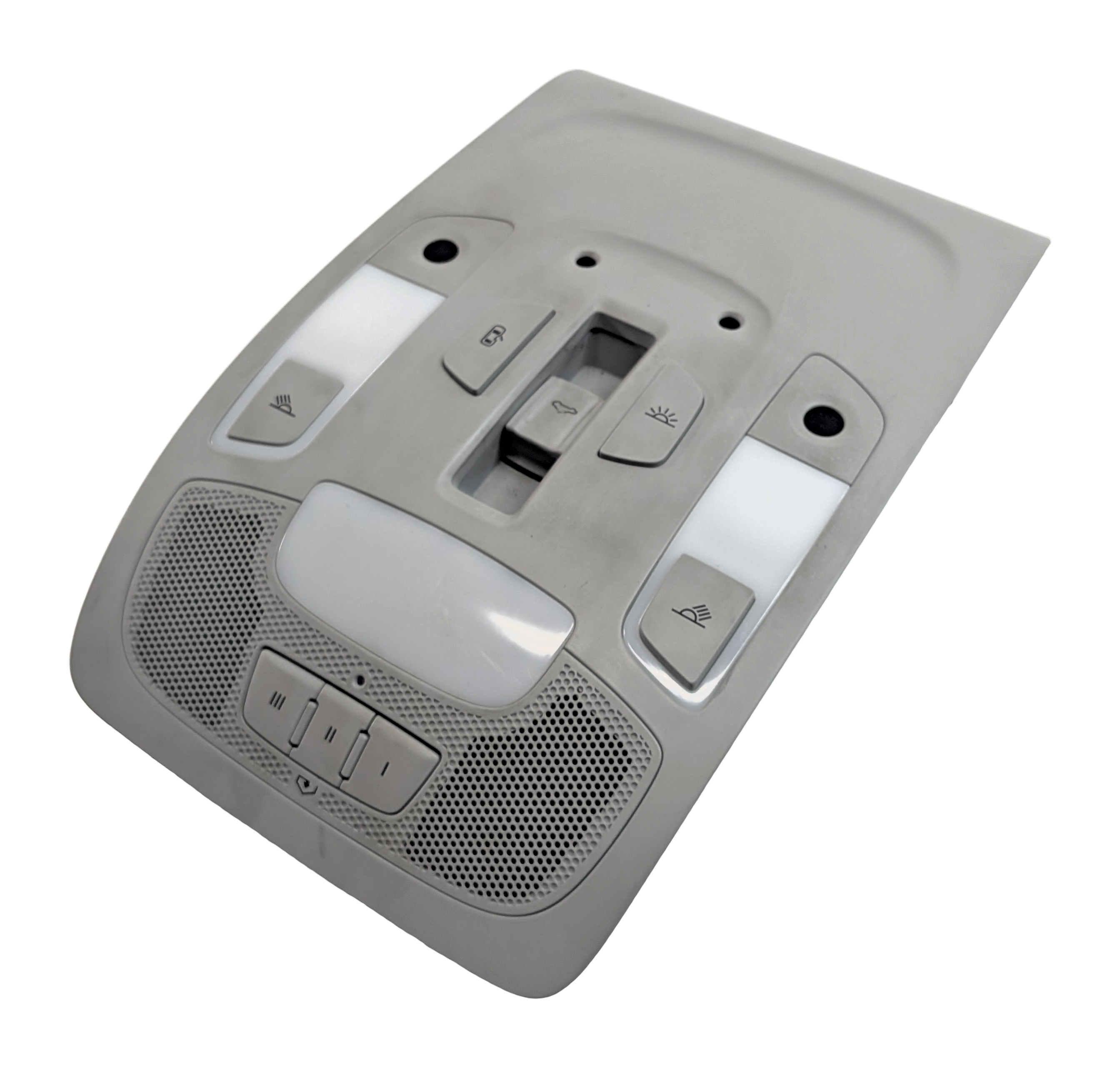 2012 AUDI A6 (C7 4G) FRONT OVERHEAD ROOF DOME COURTESY LIGHT w/HOMELINK (Gray) — exact item pictured