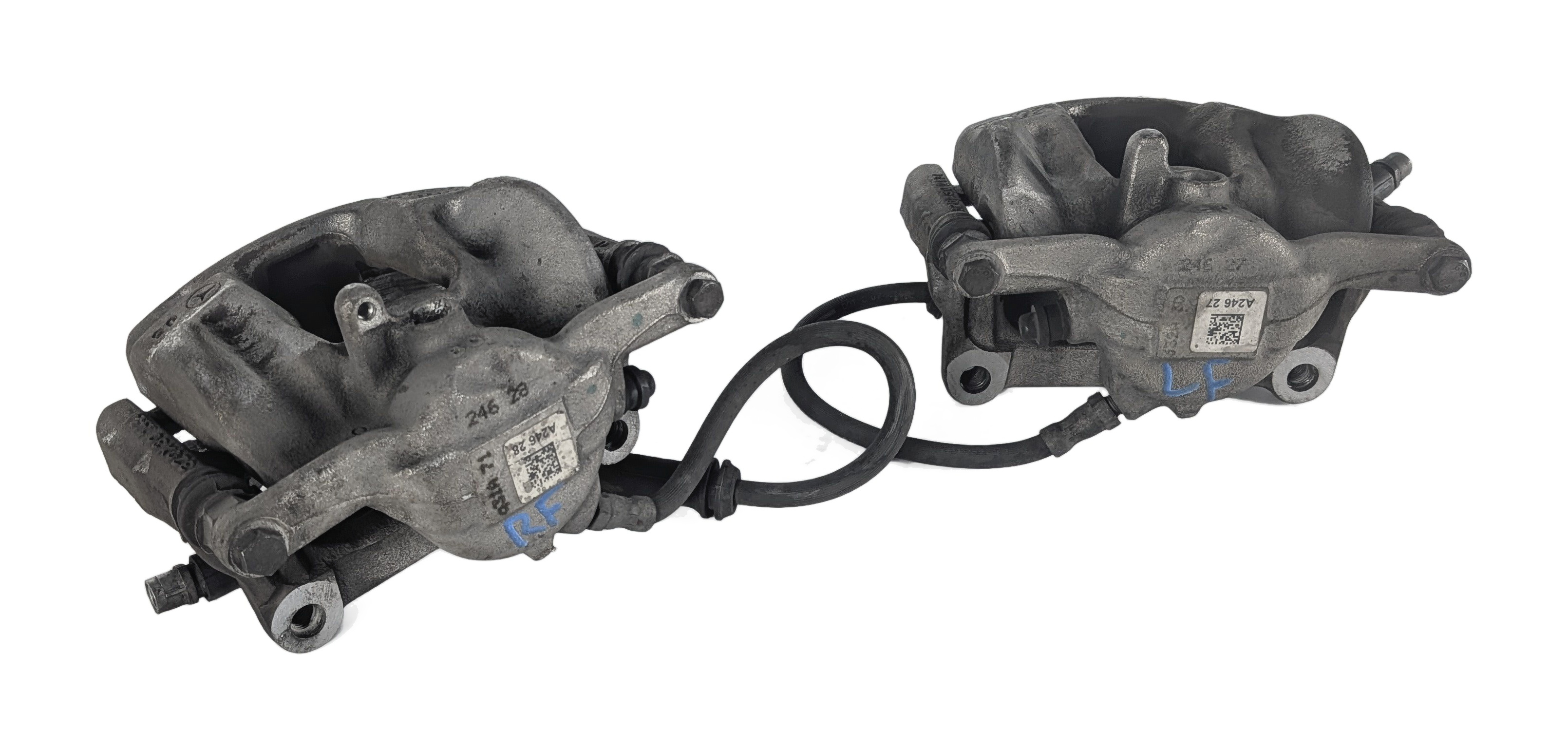 13-20 MERCEDES B250 CLA250 GLA250 C117 W242 W246 X156 REAR BRAKE CALIPER SET/2 — exact item pictured