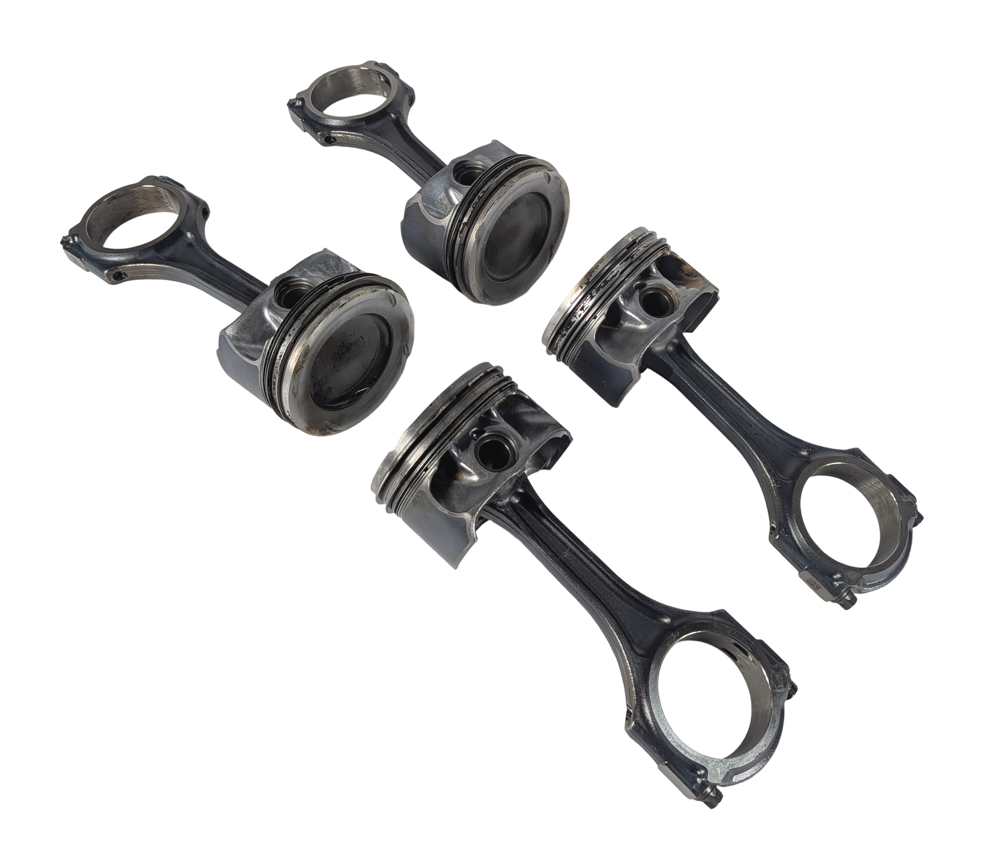 2014-2020 MERCEDES CLA250 (C117) 2.0L M270 TURBO ENGINE PISTON w/ ROD SET-4 — exact item pictured