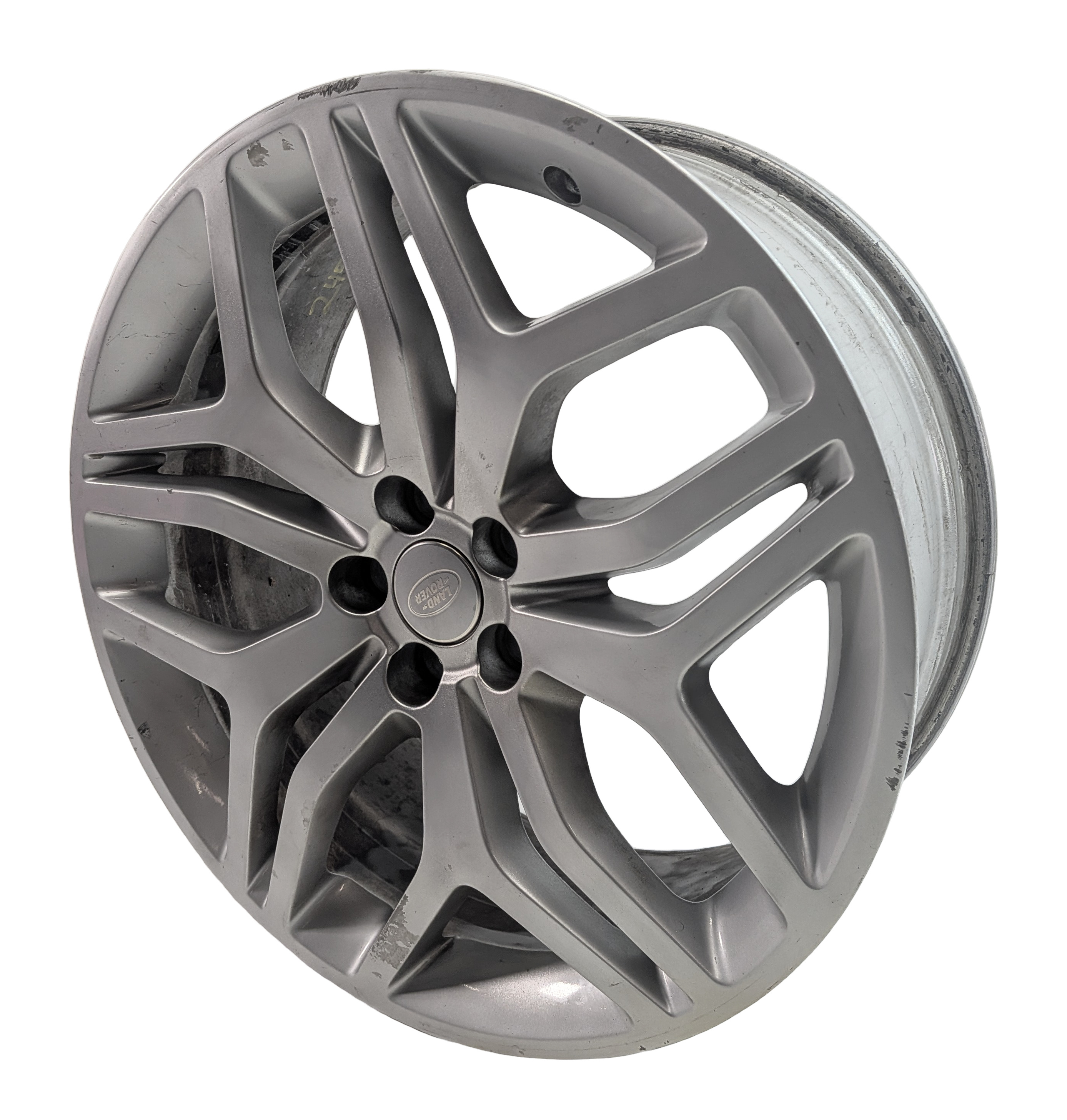 2016-2019 RANGE ROVER EVOQUE (L538) 20x8 15 SPOKE SILVER ALLOY WHEEL RIM — exact item pictured