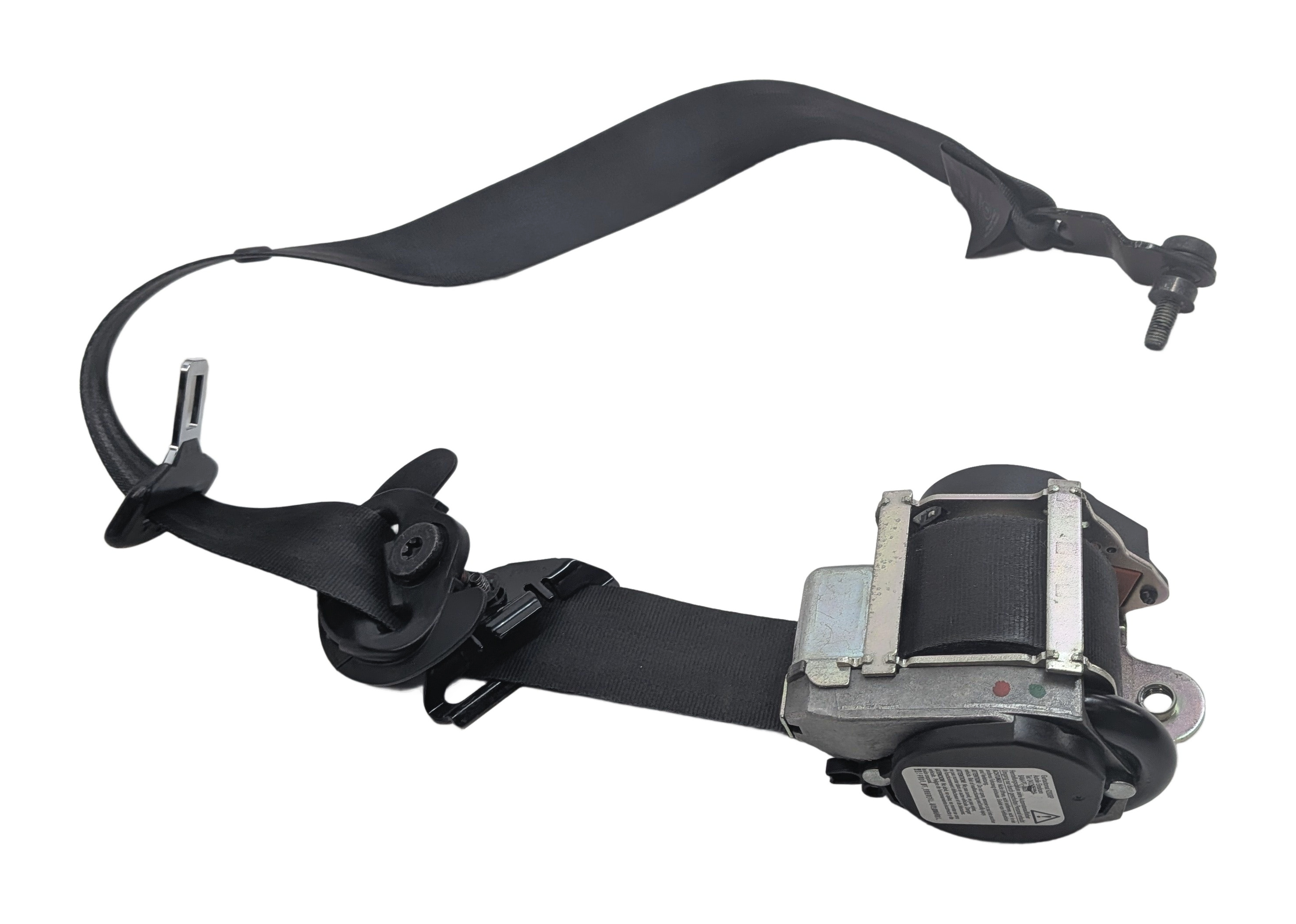 2012-2018 RANGE ROVER EVOQUE (L538) LEFT FRONT DRIVER SEATBELT RETRACTOR (BLACK) — exact item pictured