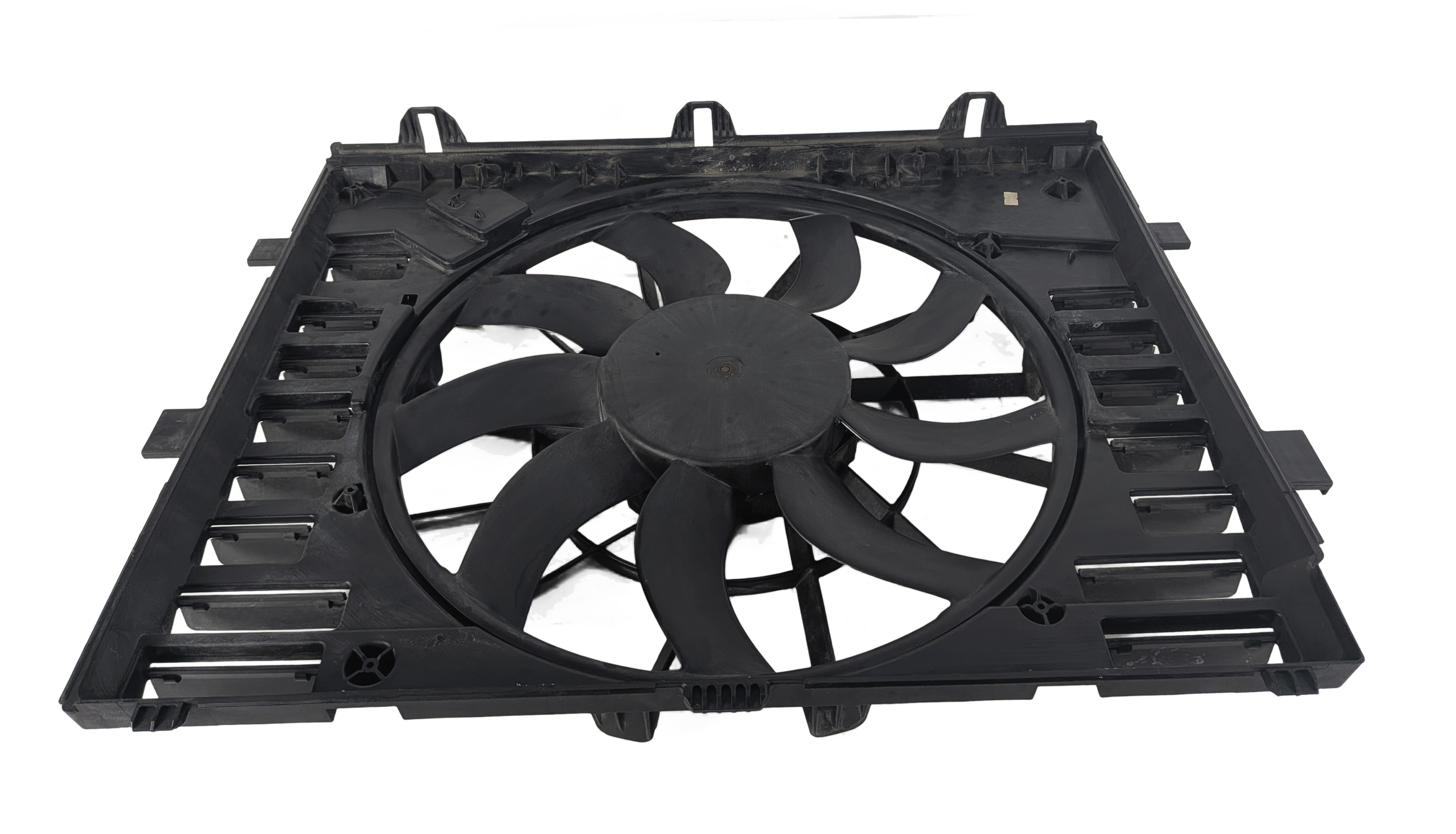 2011-2018 PORSCHE CAYENNE (958) 3.6L ENGINE RADIATOR COOLING FAN ASSEMBLY — exact item pictured