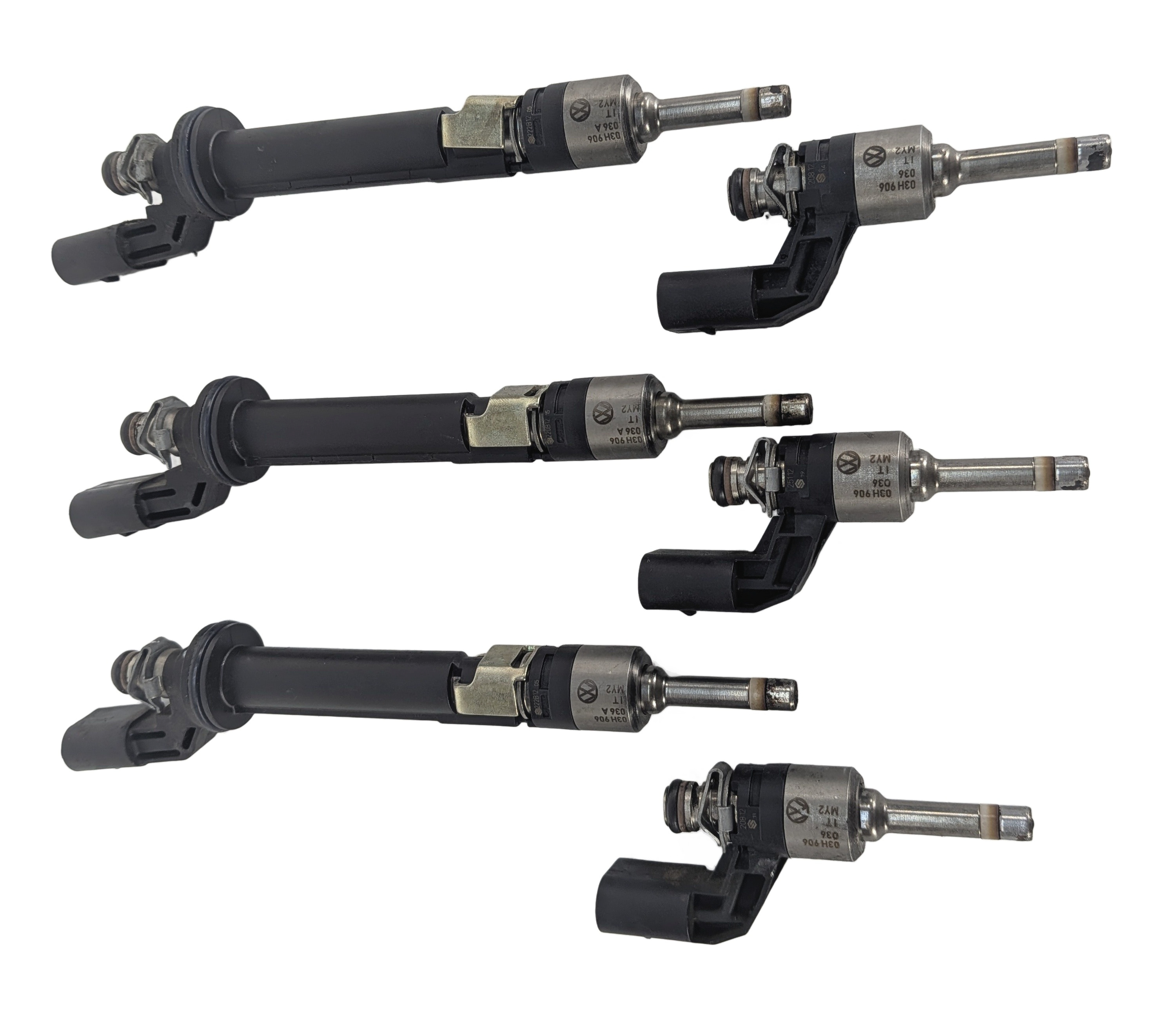 2008-2018 PORSCHE CAYENNE (957 958) 3.6L VR6 ENGINE FUEL INJECTOR SET 6 — exact item pictured