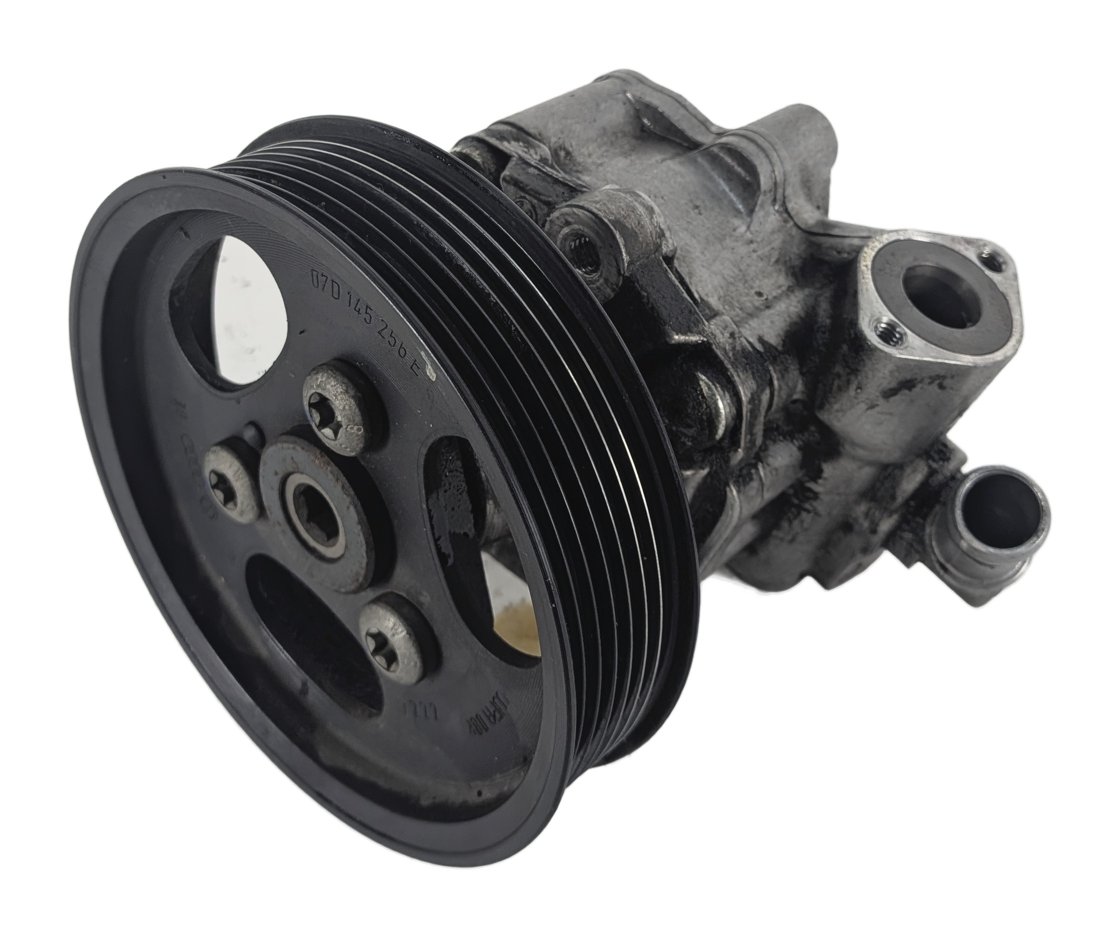 2011-2018 PORSCHE CAYENNE (958) 3.6L VR6 ENGINE POWER STEERING PUMP w/ PULLEY — exact item pictured