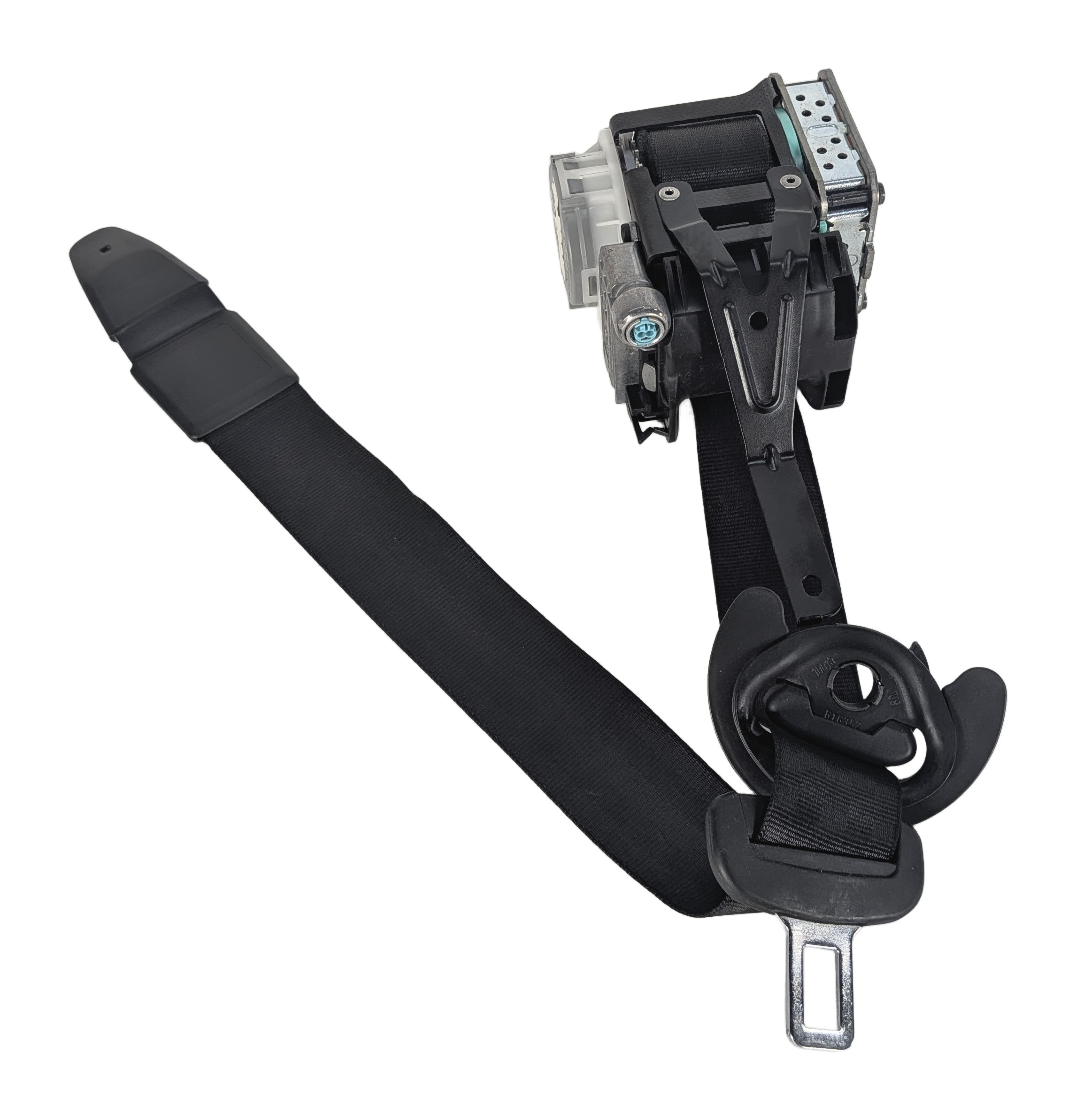 2011-2018 PORSCHE CAYENNE (958) FRONT RIGHT PASSENGER SEATBELT RETRACTOR (Black) — exact item pictured