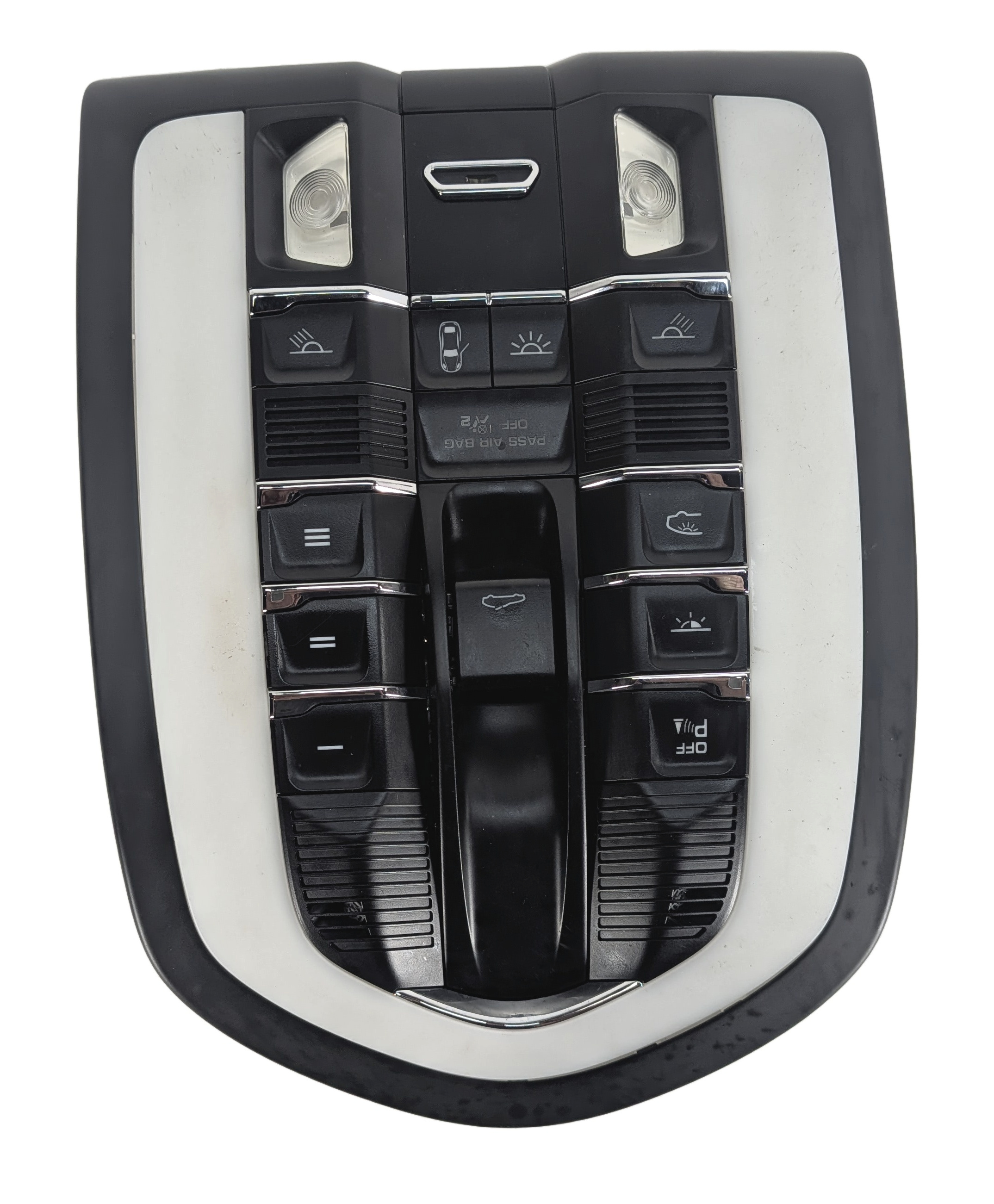 2010-2018 PORSCHE CAYENNE PANAMERA (958 970 G1) FRONT DOMELIGHT LAMP (Black) — exact item pictured