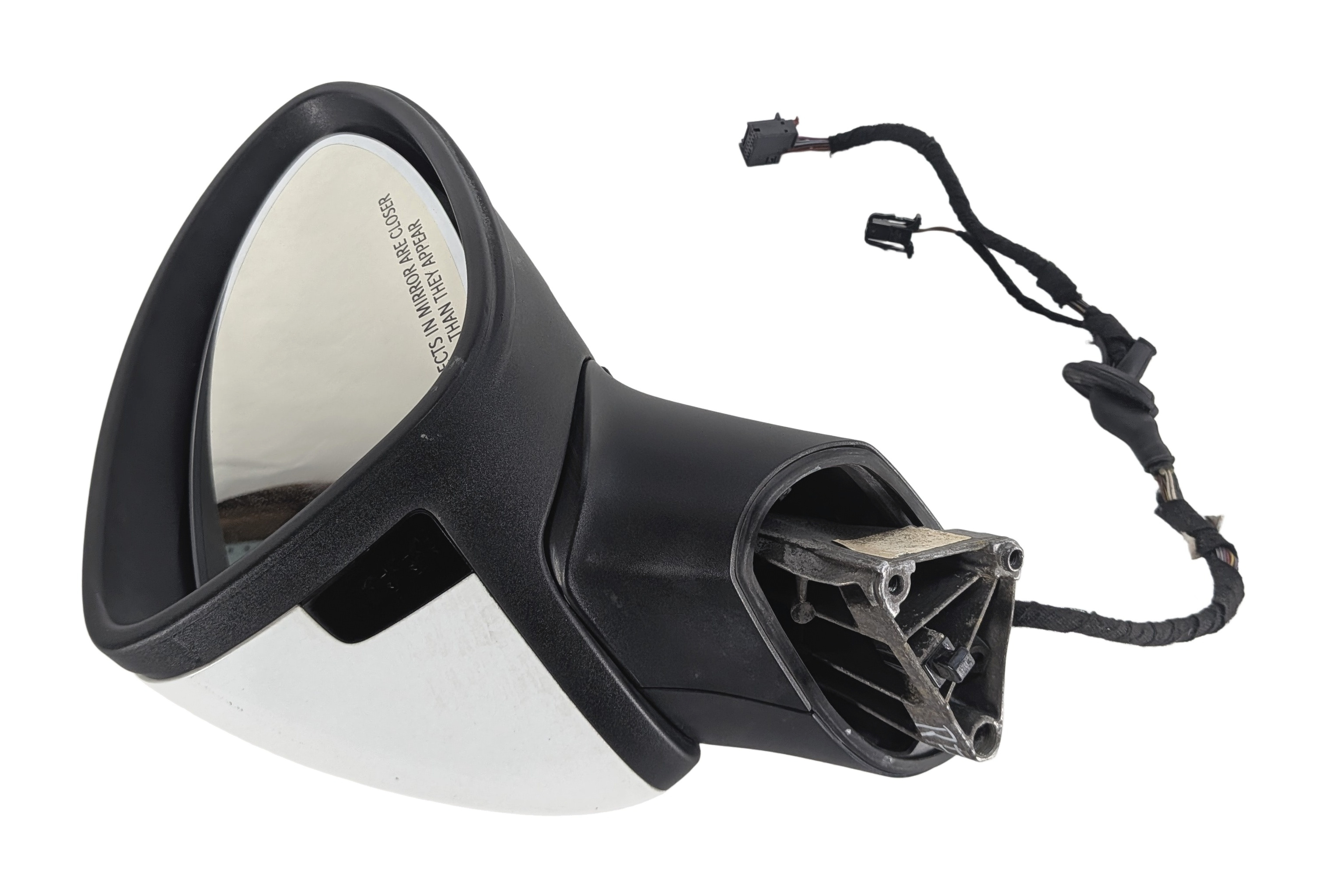 2011-2014 PORSCHE CAYENNE (958) RIGHT PFOLD AUTODIM BLIND SPOT MIRROR (White) — exact item pictured