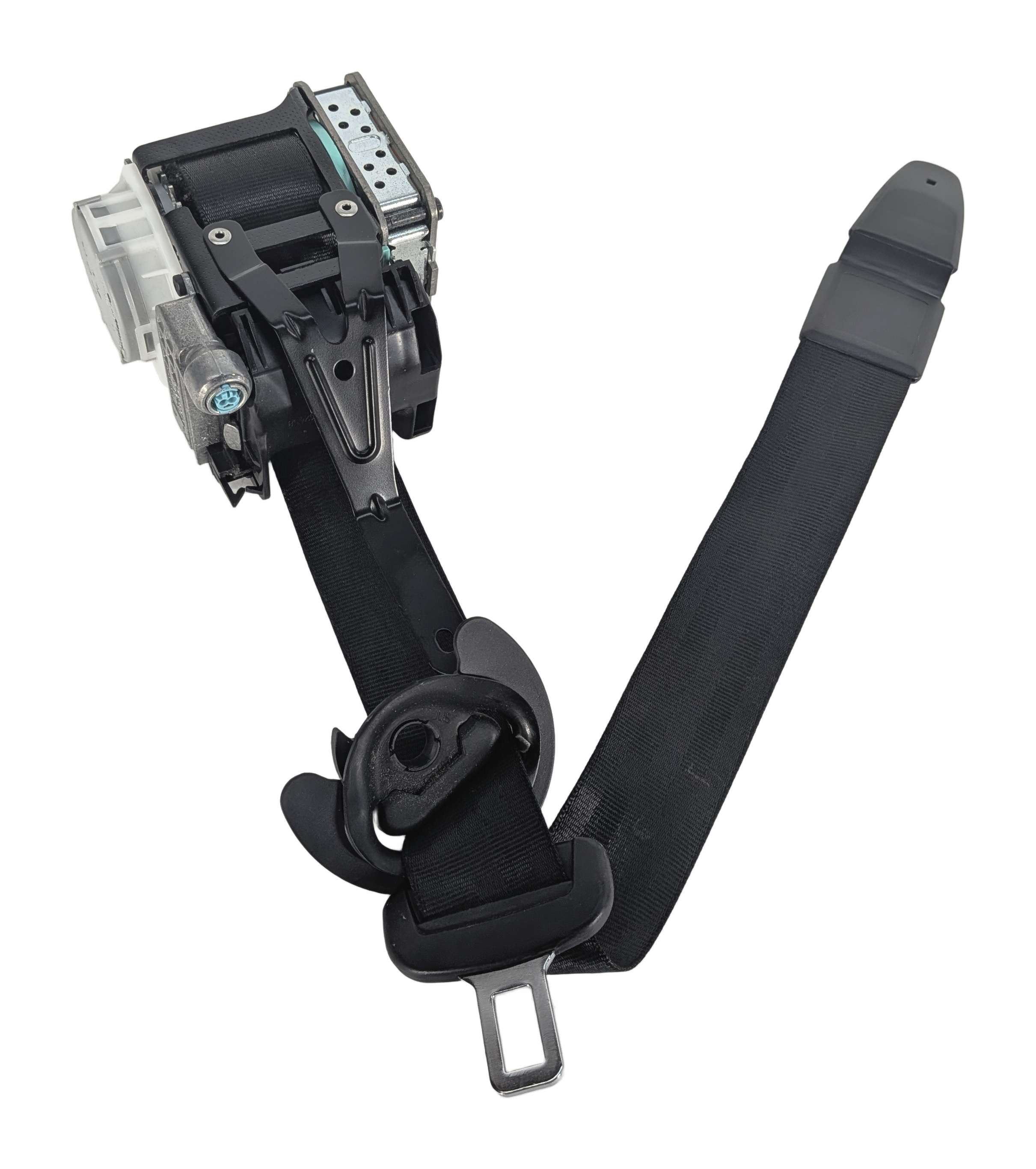 2011-2018 PORSCHE CAYENNE (958) LEFT FRONT DRIVER SEATBELT RETRACTOR (Black) — exact item pictured