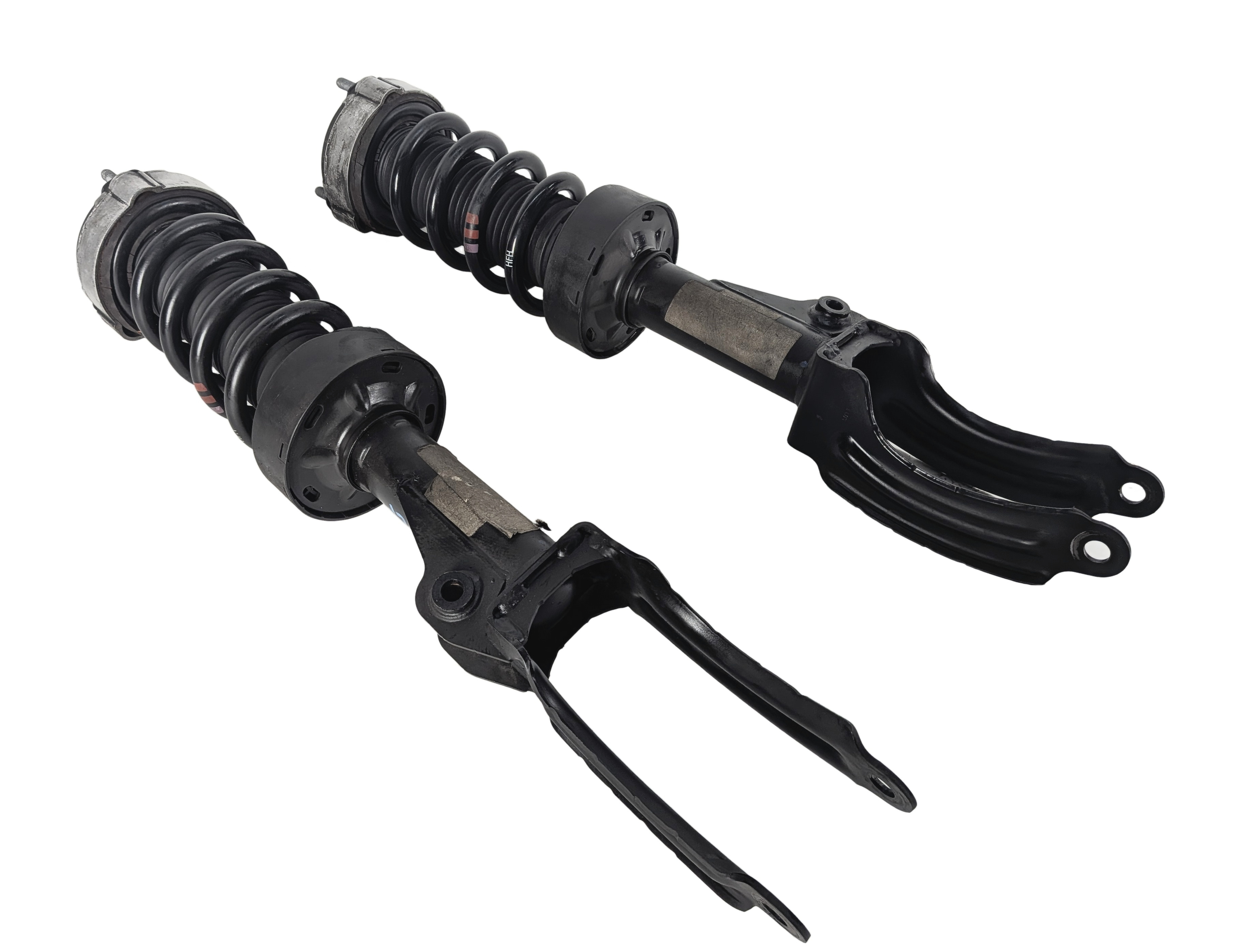 2011-2018 PORSCHE CAYENNE (958) FRONT LEFT & RIGHT SUSPENSION SHOCK STRUT SET 2 — exact item pictured