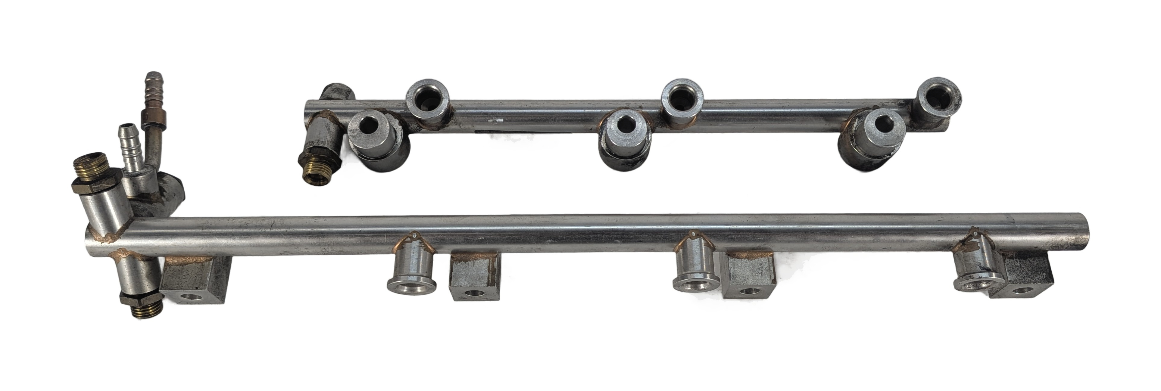 2013 PORSCHE CAYENNE (958) 3.6L VR6 ENGINE FUEL INJECTION RAIL LEFT/RIGHT SET/2 — exact item pictured