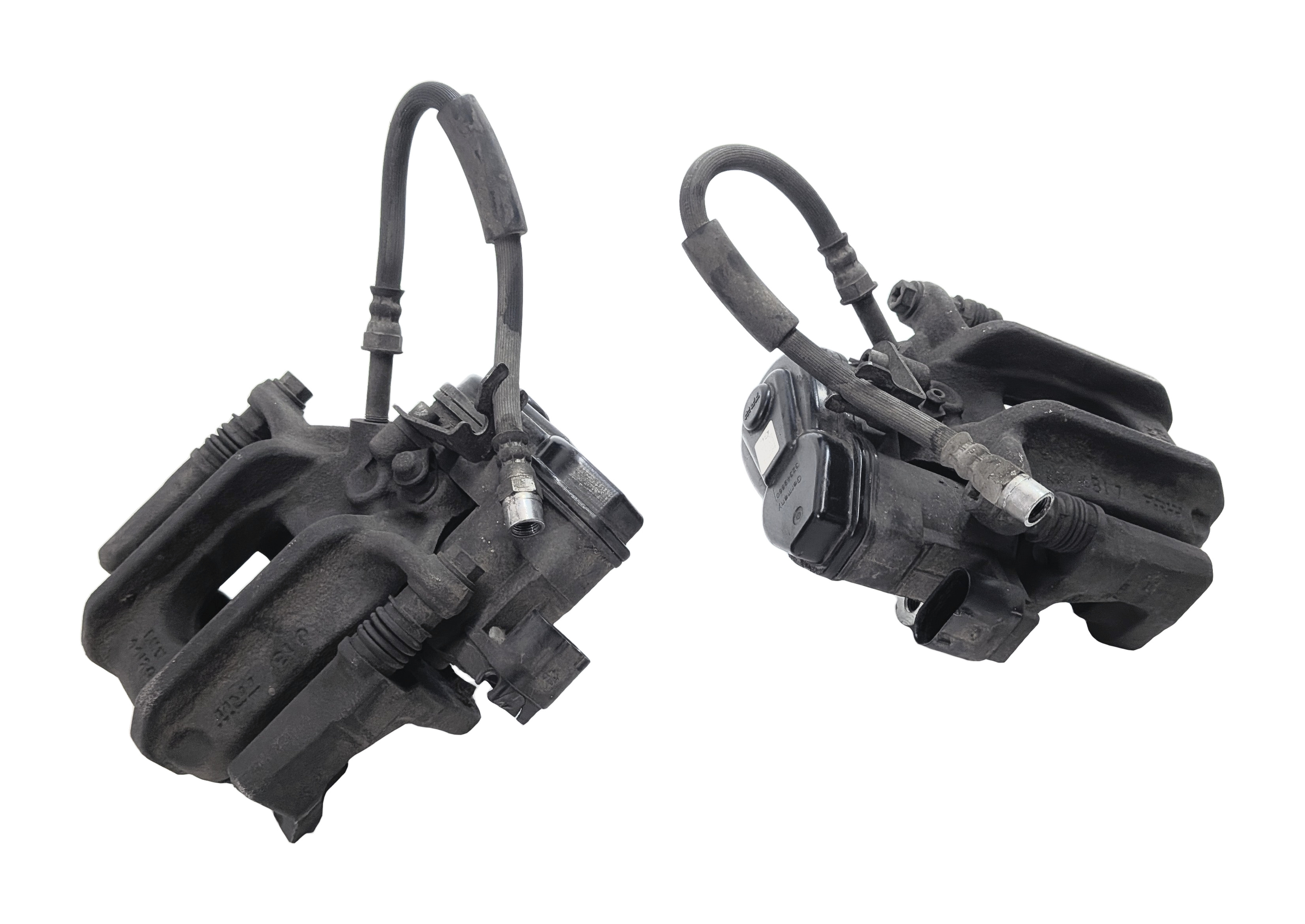 11-16 BMW 528i 535i 550i (F10) REAR LEFT & RIGHT BRAKE CALIPER w/EPB SET/2 — exact item pictured