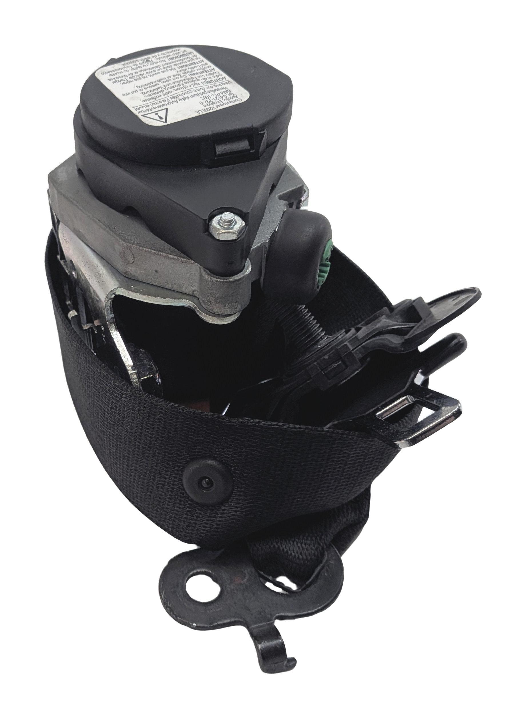 11-16 BMW 528i 535i 550i M5 (F10) FRONT LEFT DRIVER SEATBELT RETRACTOR (Black) — exact item pictured