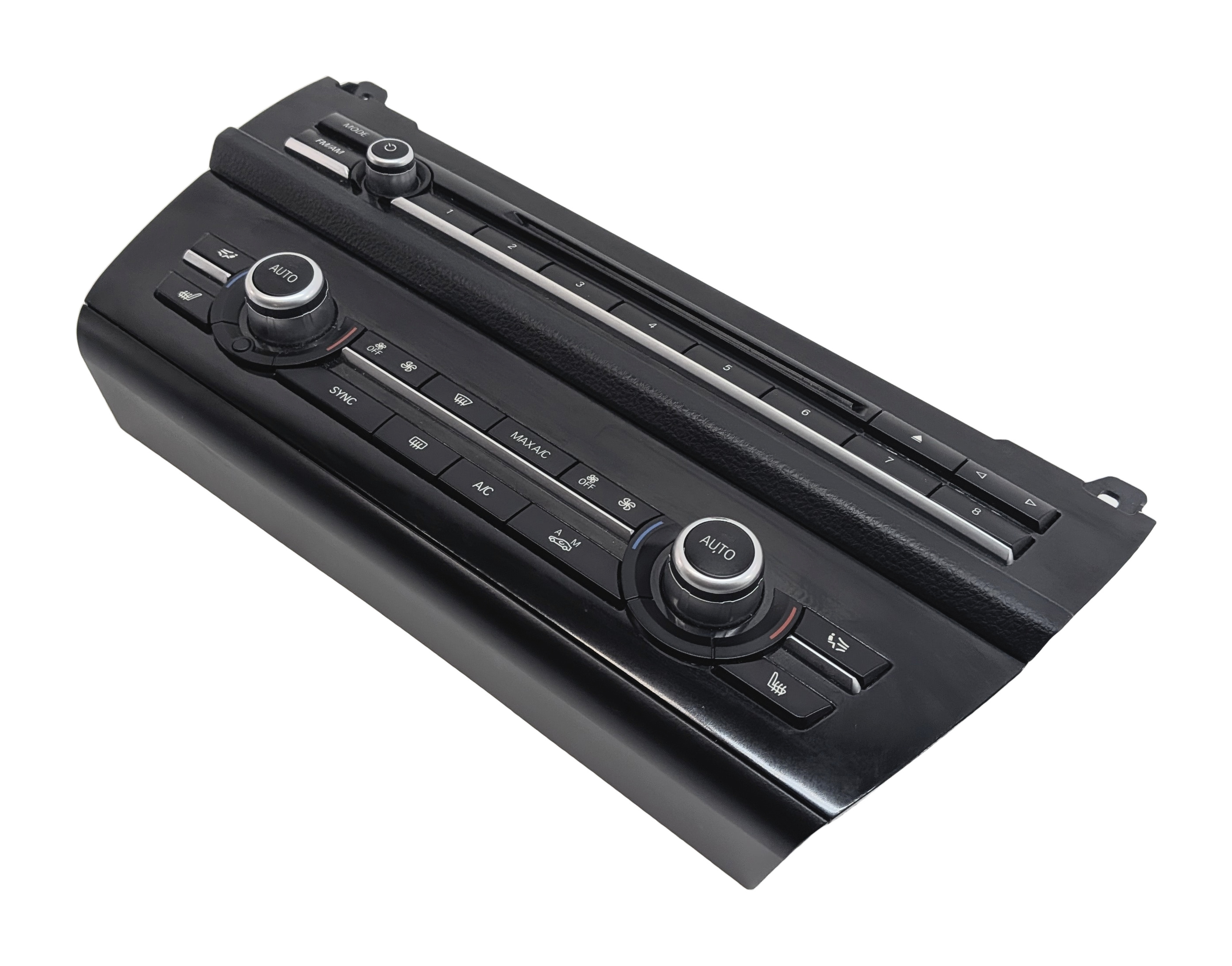 11-16 BMW 5 M5 SERIES (F10) HEATER A/C TEMPERATURE & RADIO CONTROL PANEL (BLACK) — exact item pictured