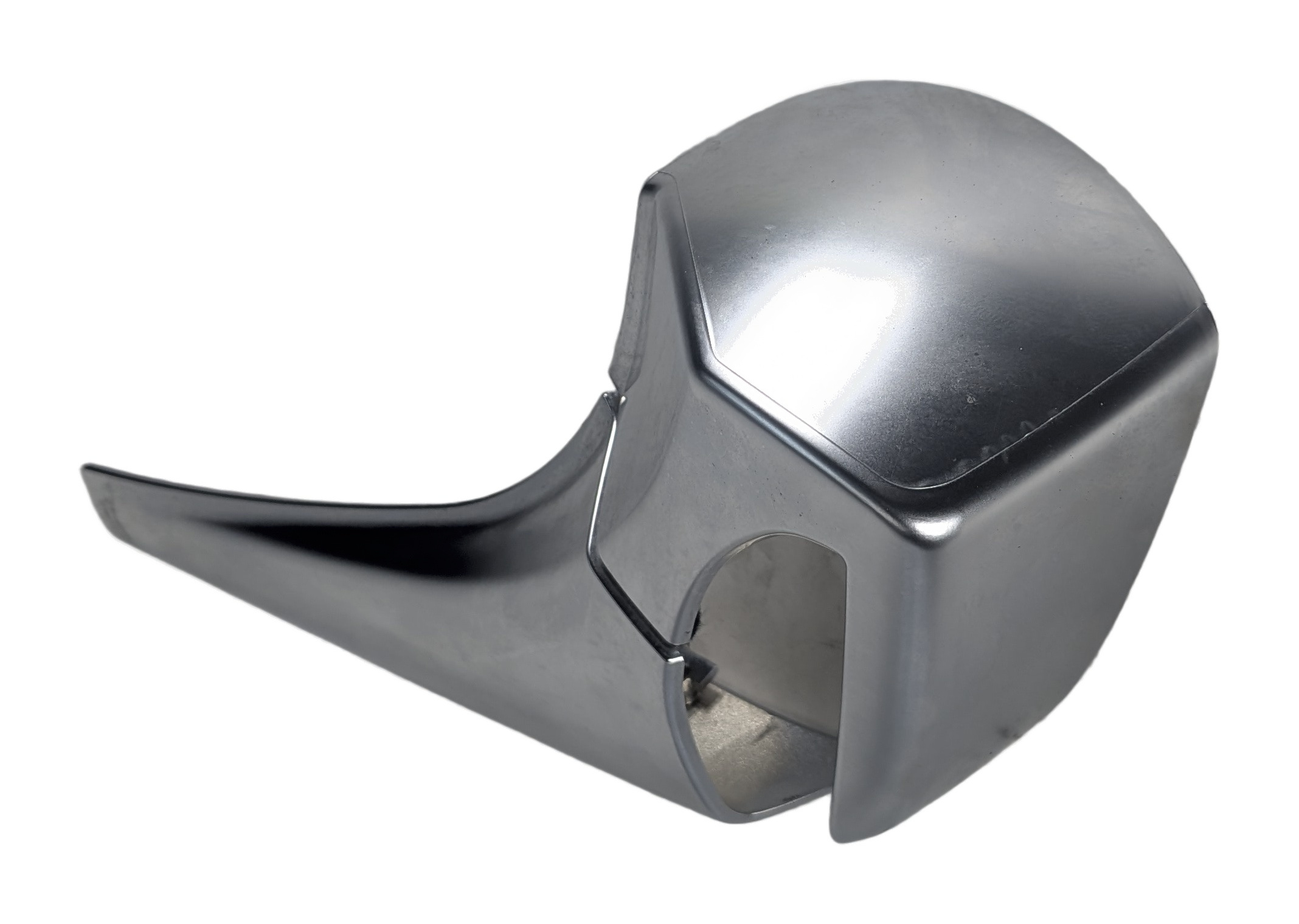 2013 BMW 650I F06 FRONT LEFT SEAT BELT GUIDE COVER w/ADJUSTMENT SWITCH (SILVER) — exact item pictured