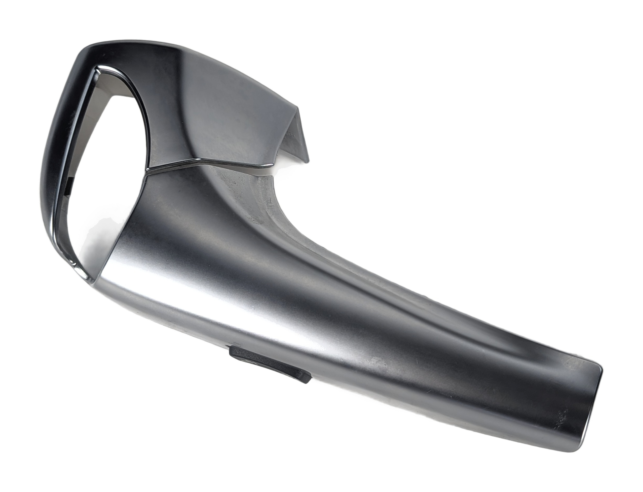 2013 BMW 650I F06 FRONT RIGHT SEAT BELT GUIDE COVER w/ADJUSTMENT SWITCH (SILVER) — exact item pictured
