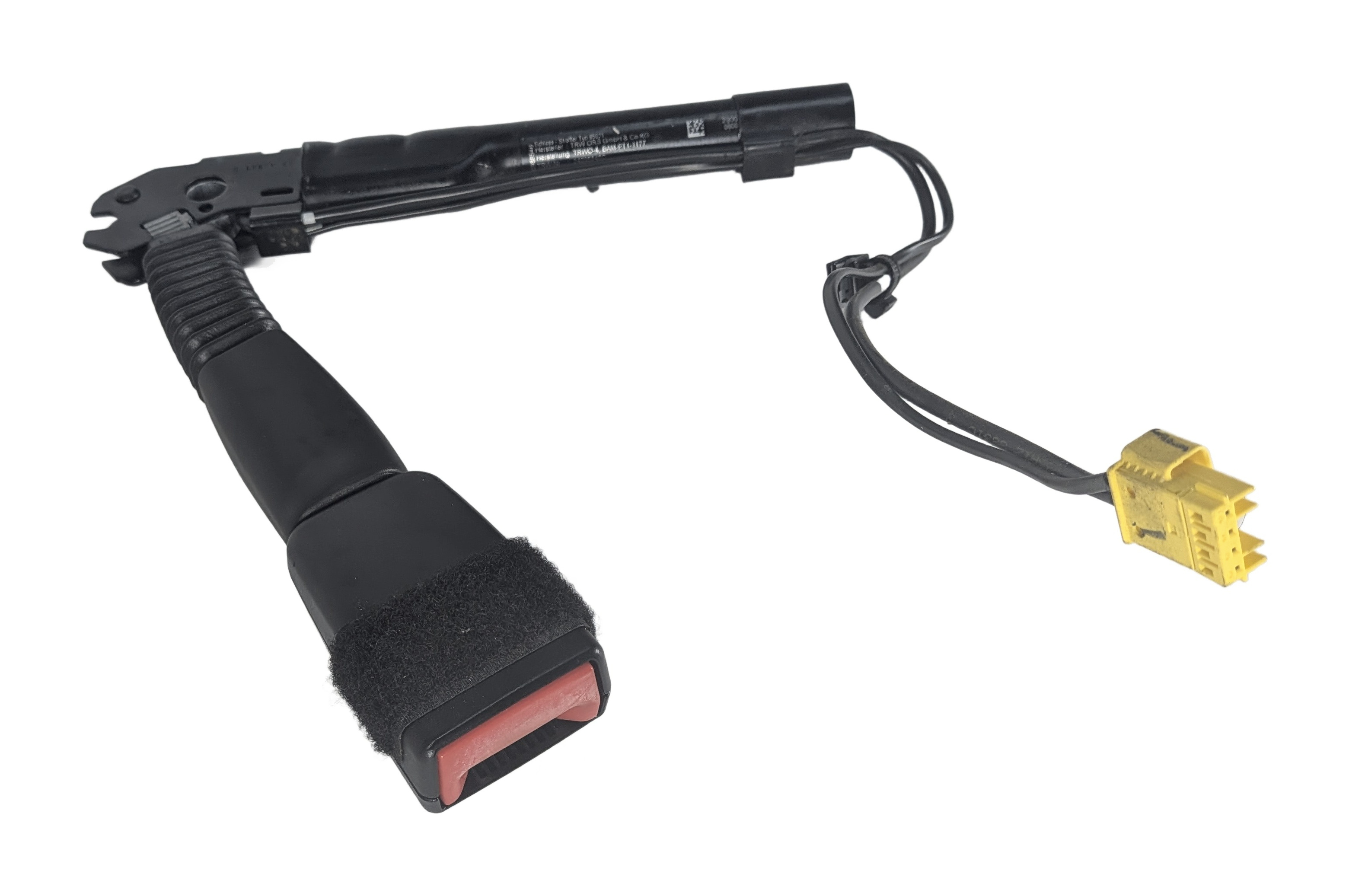 12-19 BMW 4 6 SERIES M4 M6 F06 F12 F13 F32 RIGHT FRONT SEATBELT RECEIVER (Black) — exact item pictured