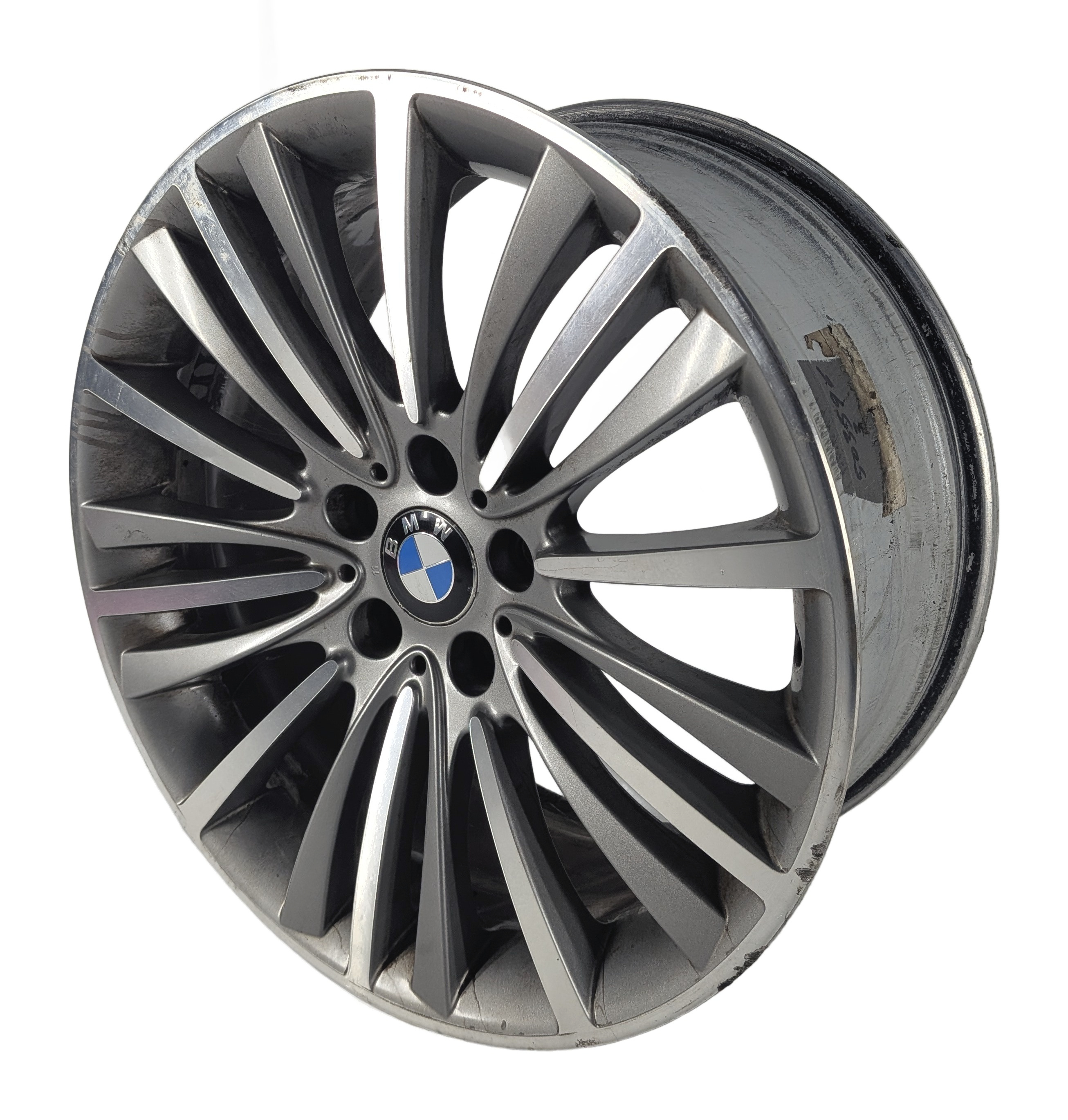 11-19 BMW 528i 535i 550i 650i 640i 19X8.5 20 SPOKE STYLE 628 MACHINED WHEEL RIM — exact item pictured