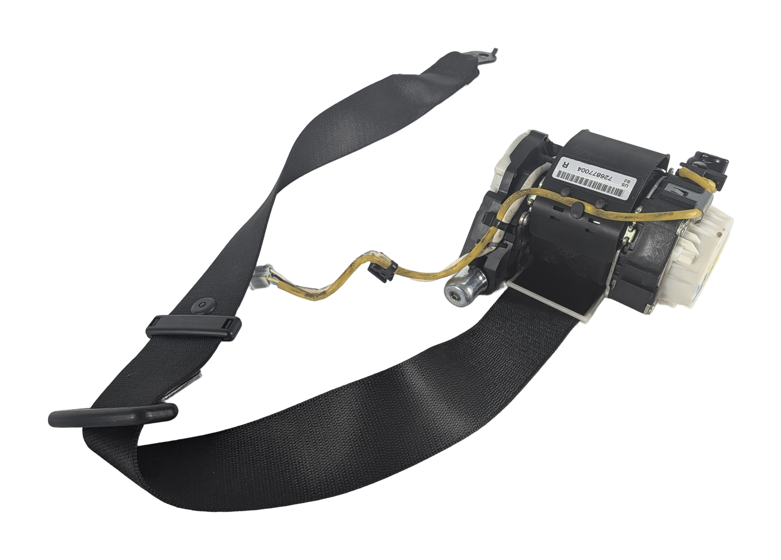 12-14 BMW 6 M6 (F06 F12 F13) RIGHT FRONT PASSENGER SEATBELT RETRACTOR (Black) — exact item pictured
